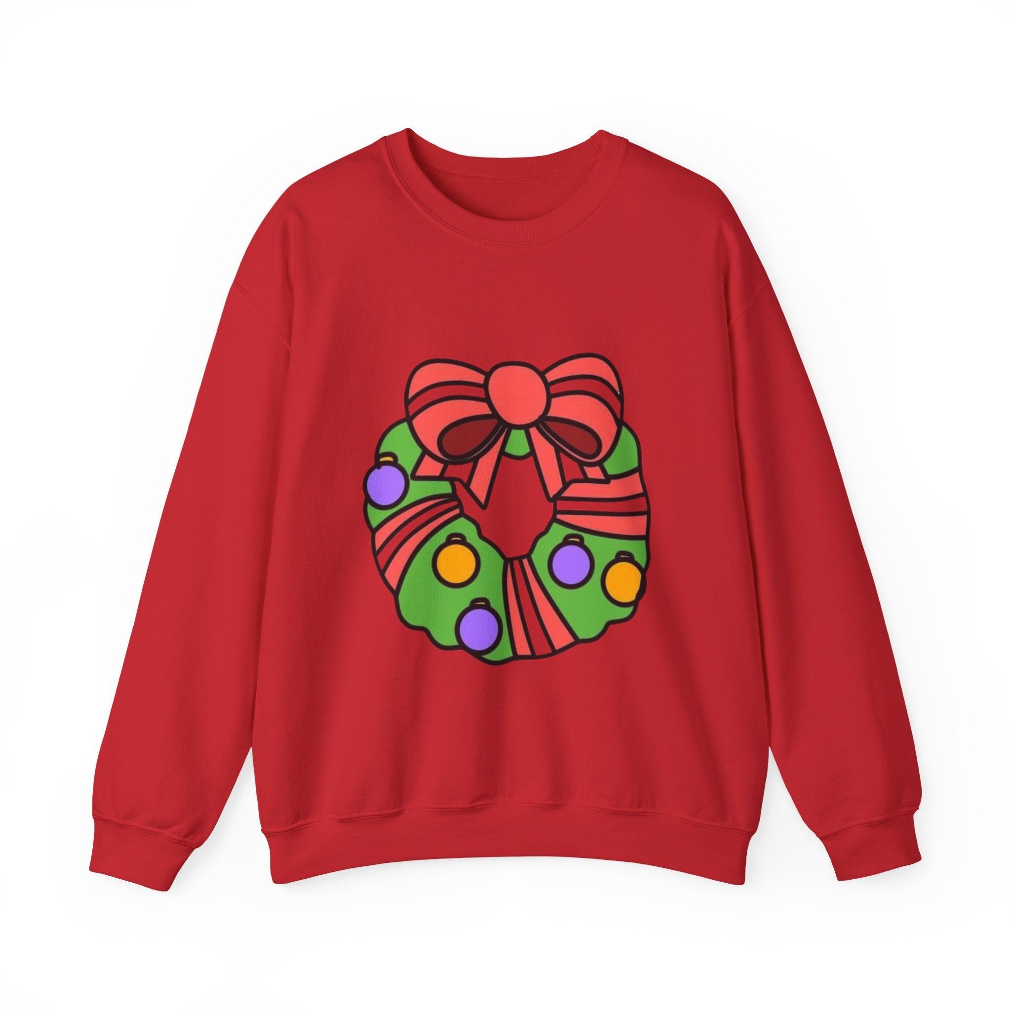 Holiday Wreath Unisex Heavy Blend™ Crewneck Sweatshirt