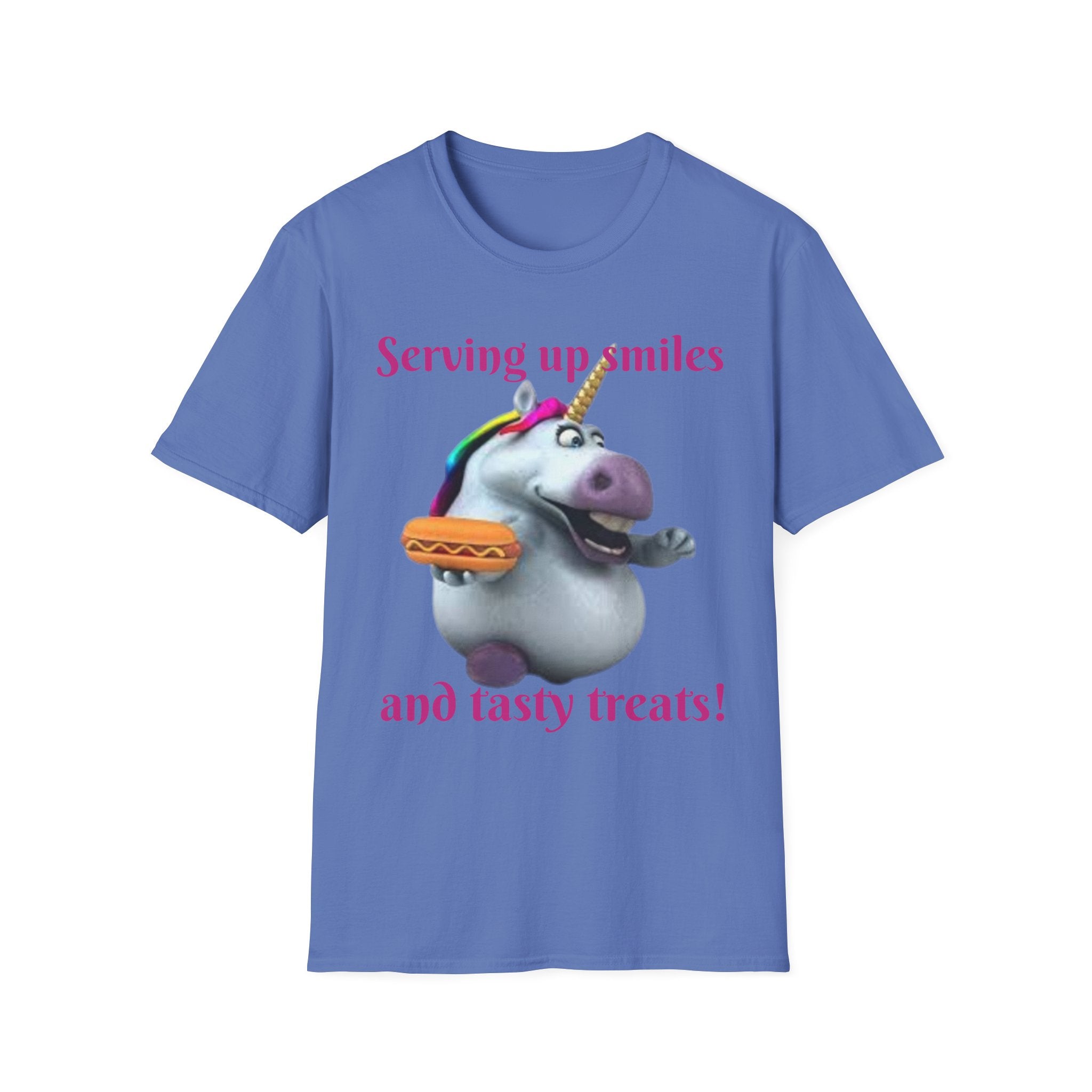 Serving Up Smiles And Tasty Treats Unicorn Unisex Softstyle T-Shirt