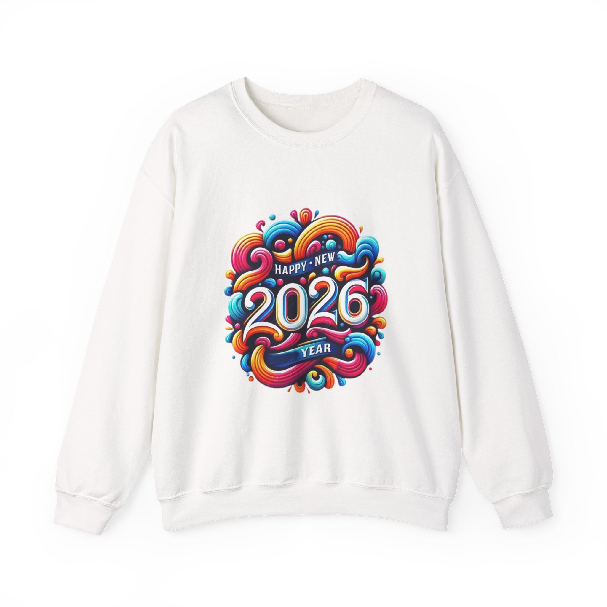 2026 Colorful New Year Unisex Heavy Blend™ Crewneck Sweatshirt
