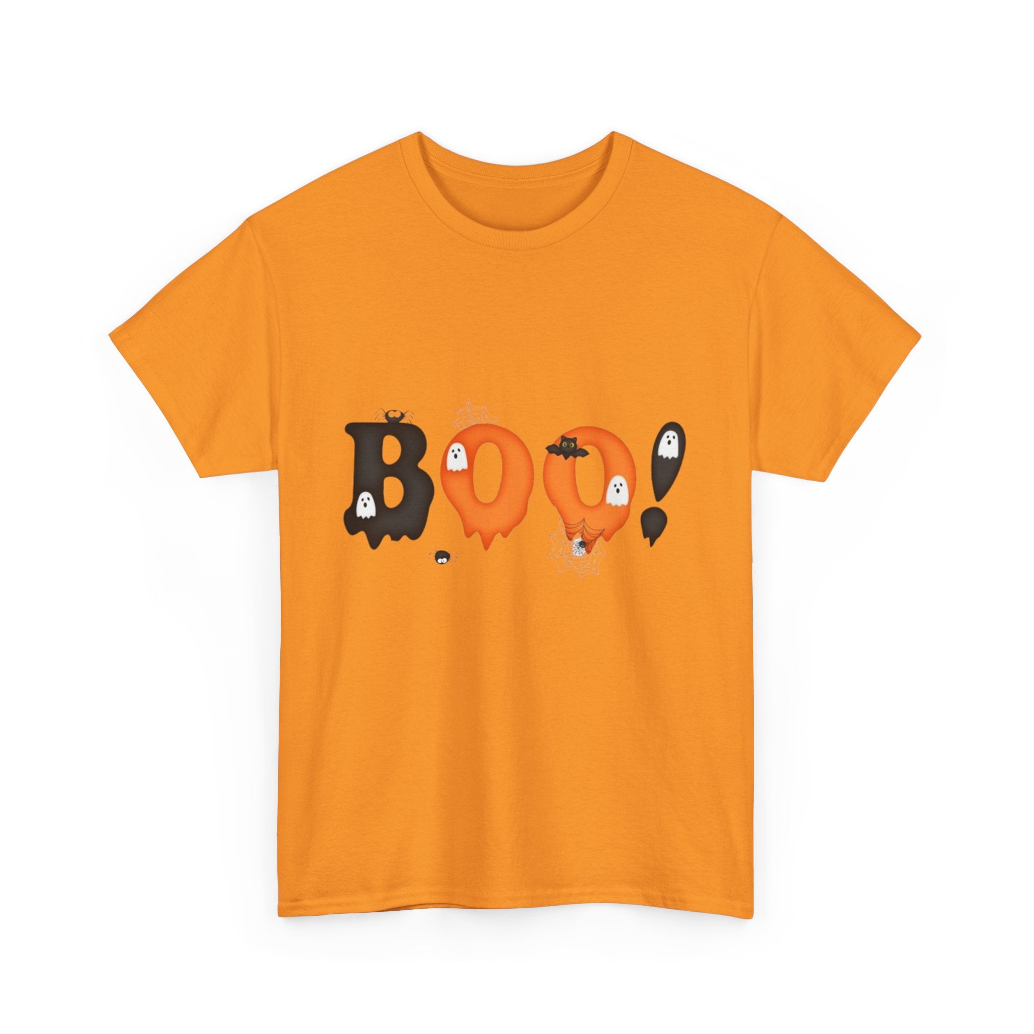Halloween BOO! Unisex Short Sleeve Heavy Cotton T-Shirt