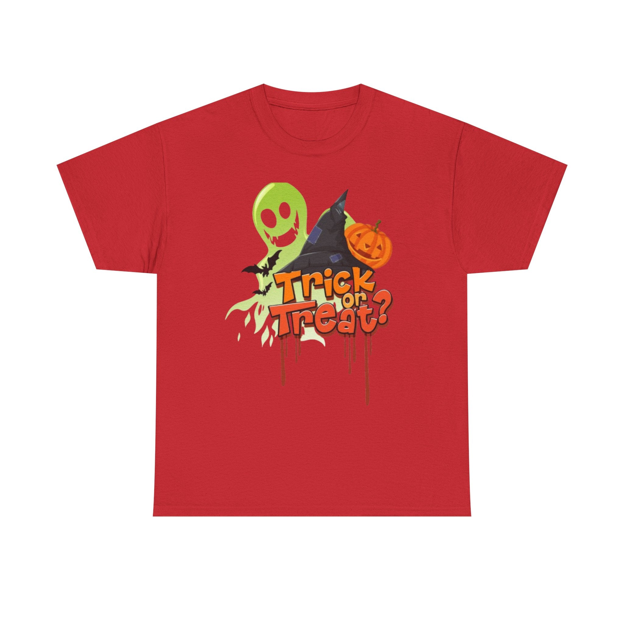 Halloween Trick or Treat Unisex Heavy Cotton Short Sleeve T-Shirt