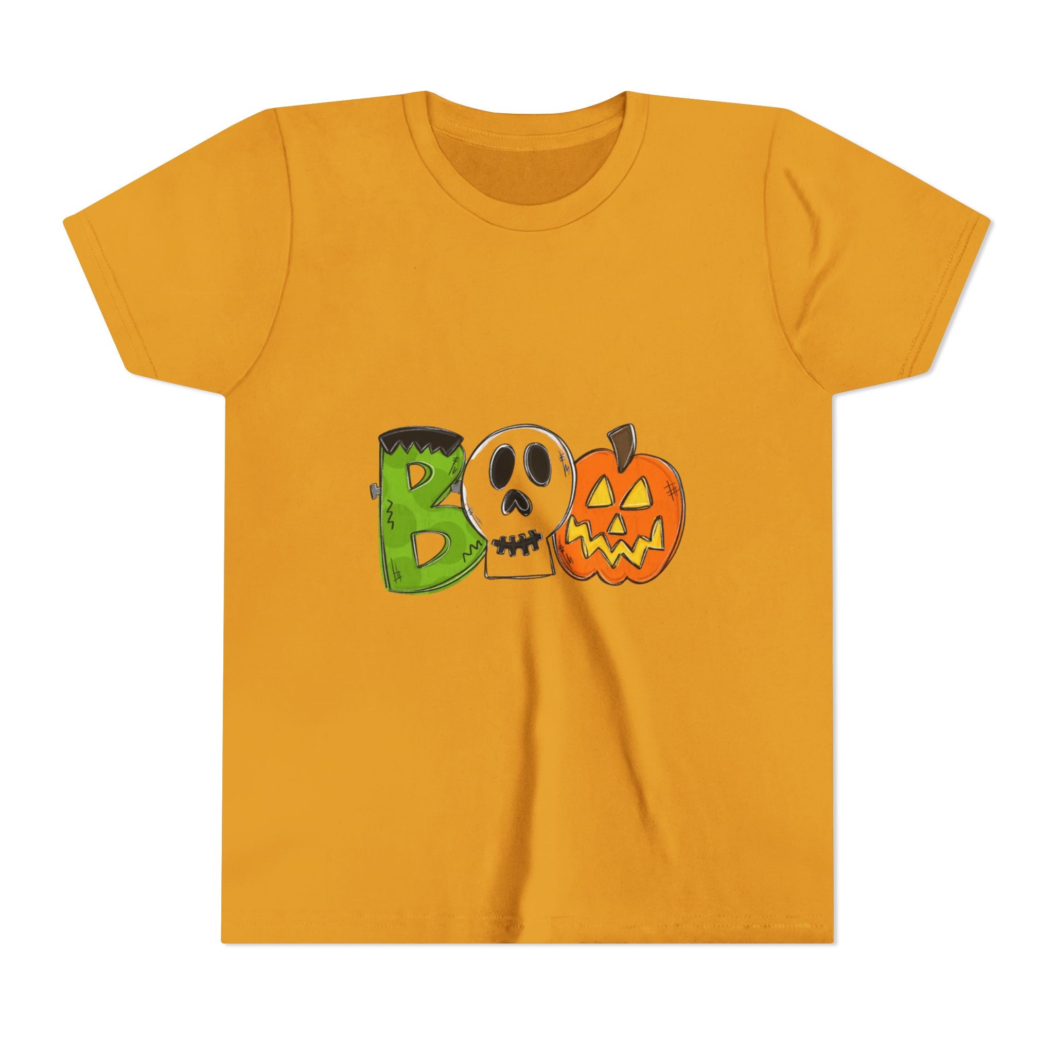 Halloween Boo Youth Short Sleeve T-Shirt