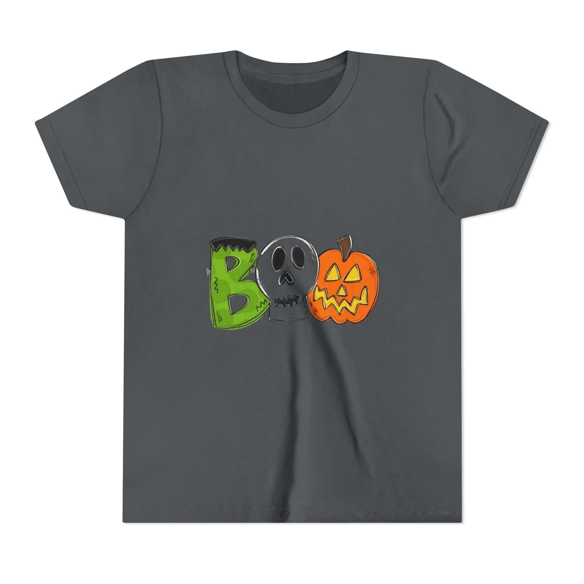 Halloween Boo Youth Short Sleeve T-Shirt