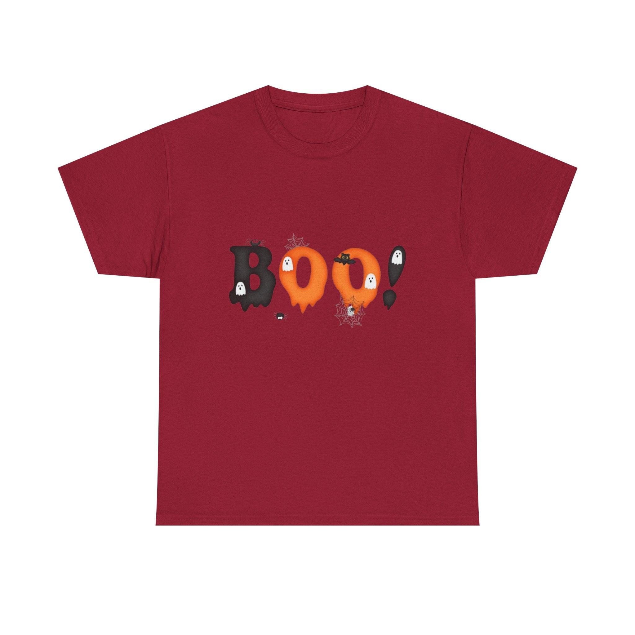 Halloween BOO! Unisex Short Sleeve Heavy Cotton T-Shirt