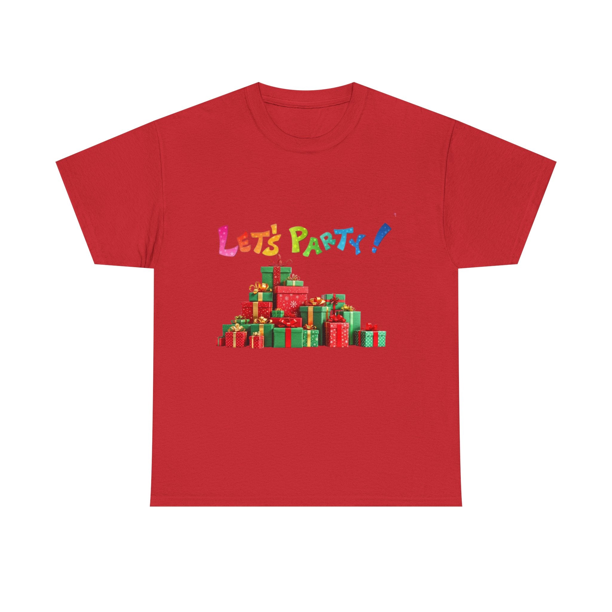 Let's Party! Christmas Presents Unisex Heavy Cotton T-Shirt