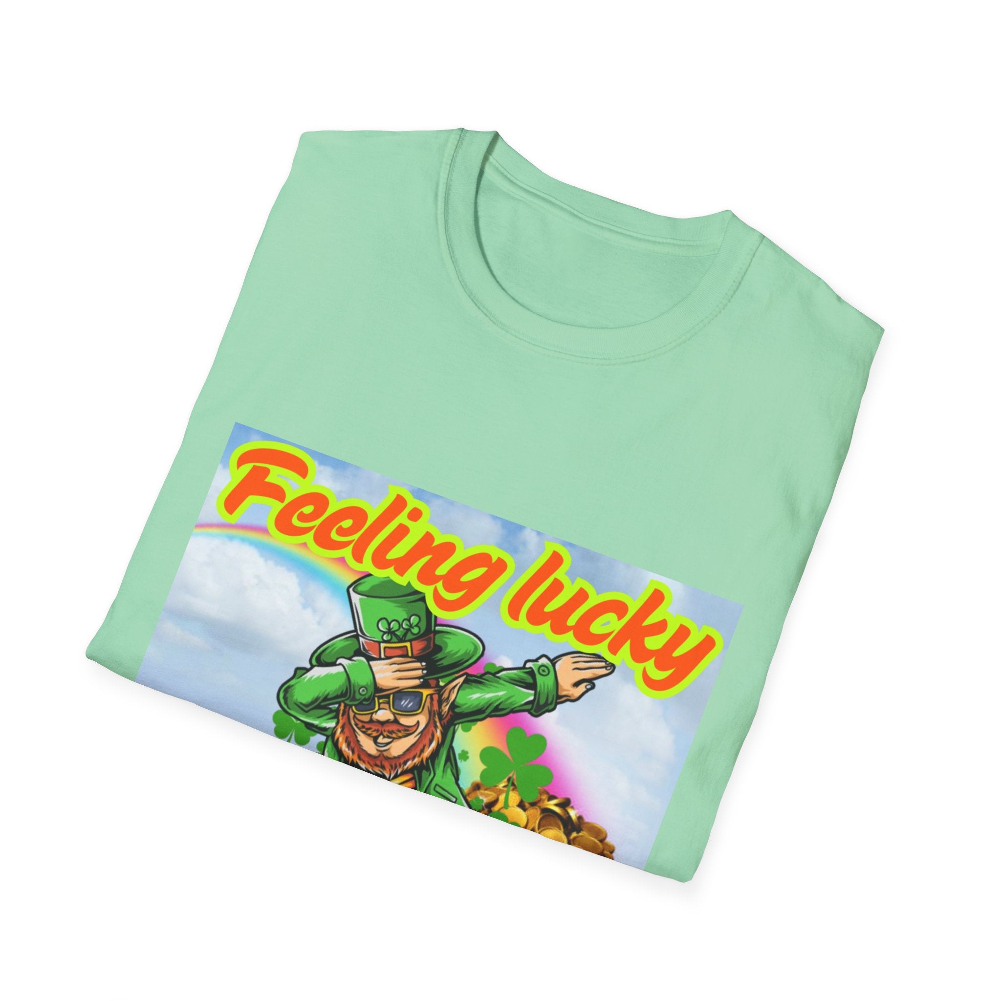 Feeling Lucky And Ready To Groove! Unisex Softstyle T-Shirt