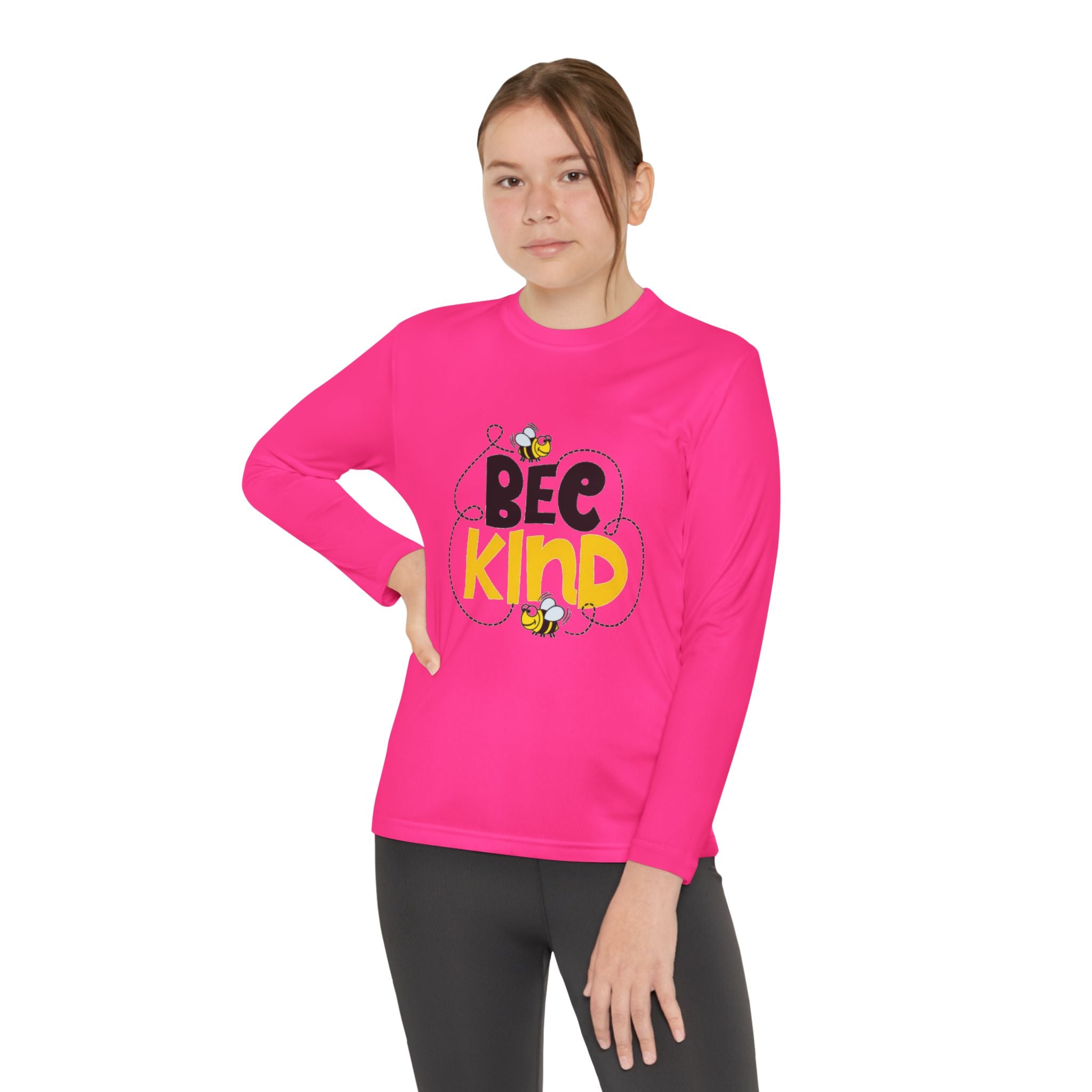 Bee Kind Youth Long Sleeve Competitor T-Shirt
