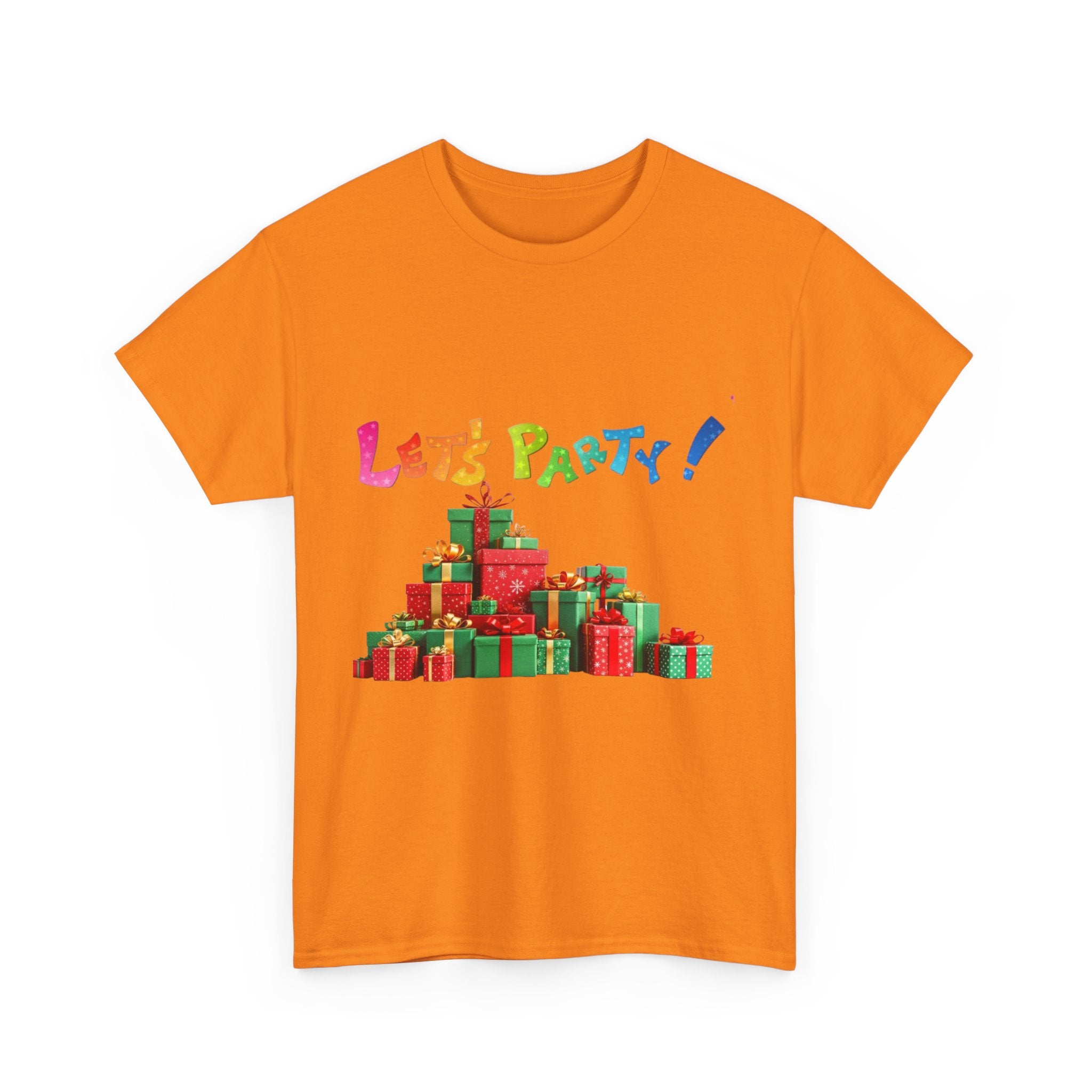 Let's Party! Christmas Presents Unisex Heavy Cotton T-Shirt