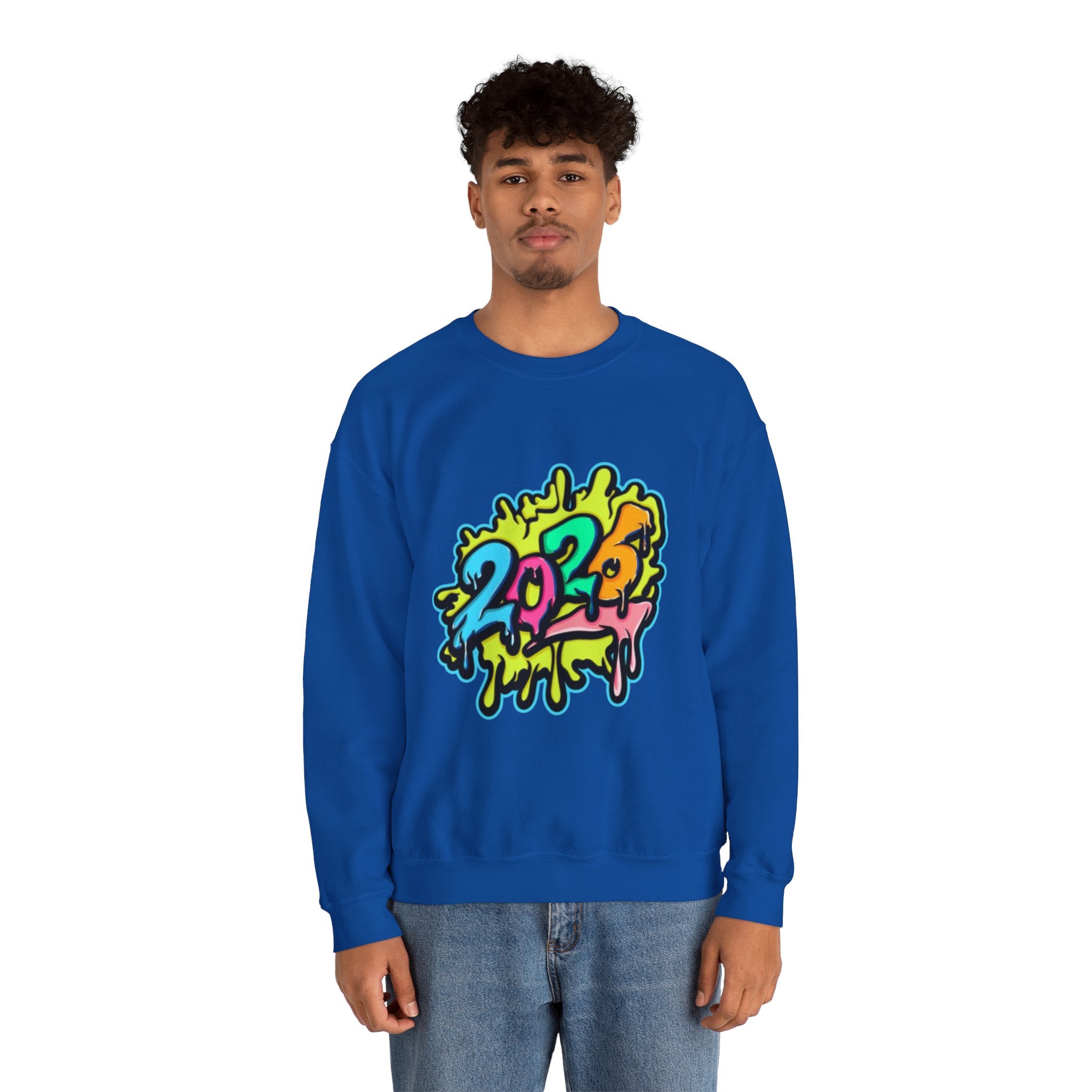2026 Colorful Drip Design Unisex Sweatshirt
