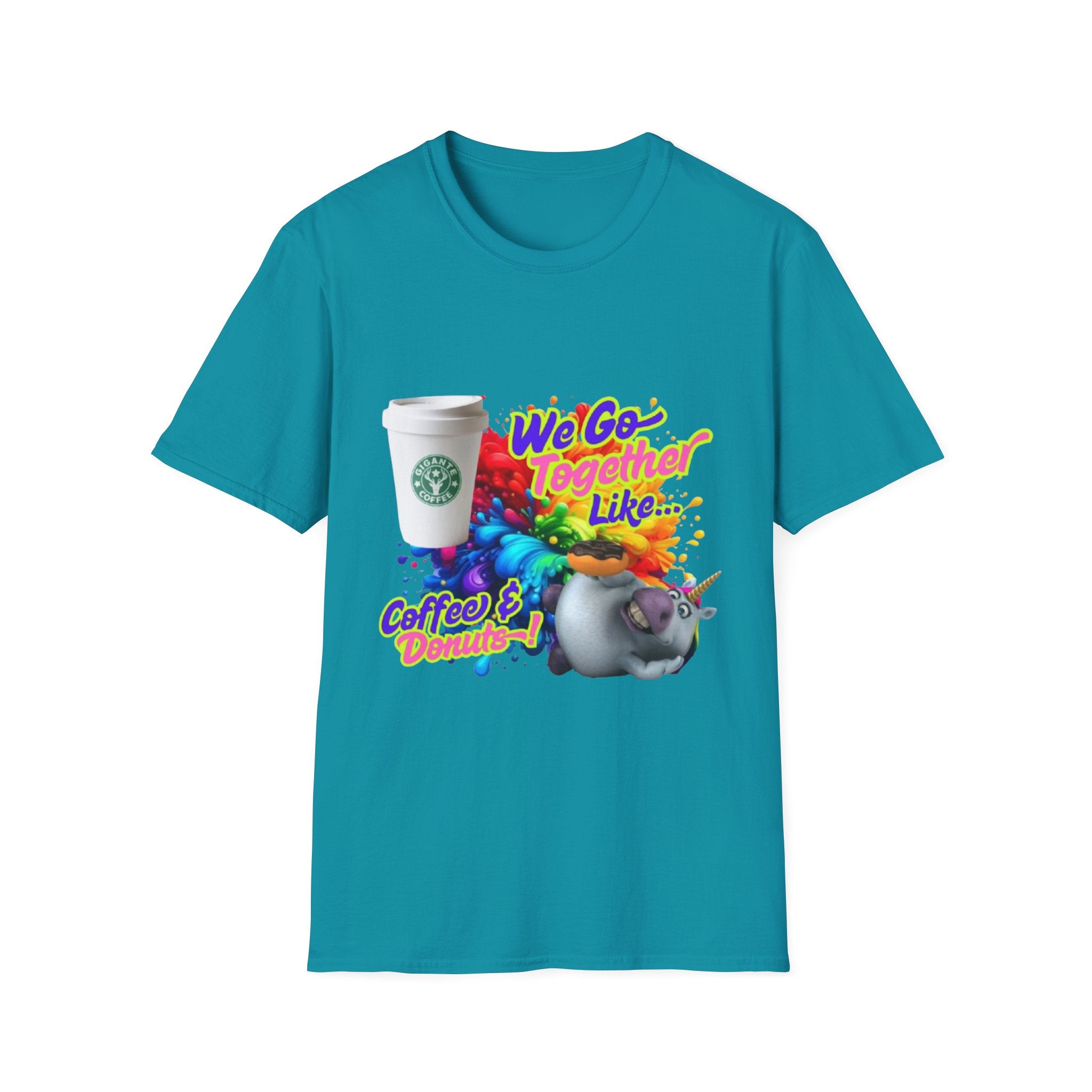 We Go Together Like Coffee & Donuts Unisex Softstyle T-Shirt