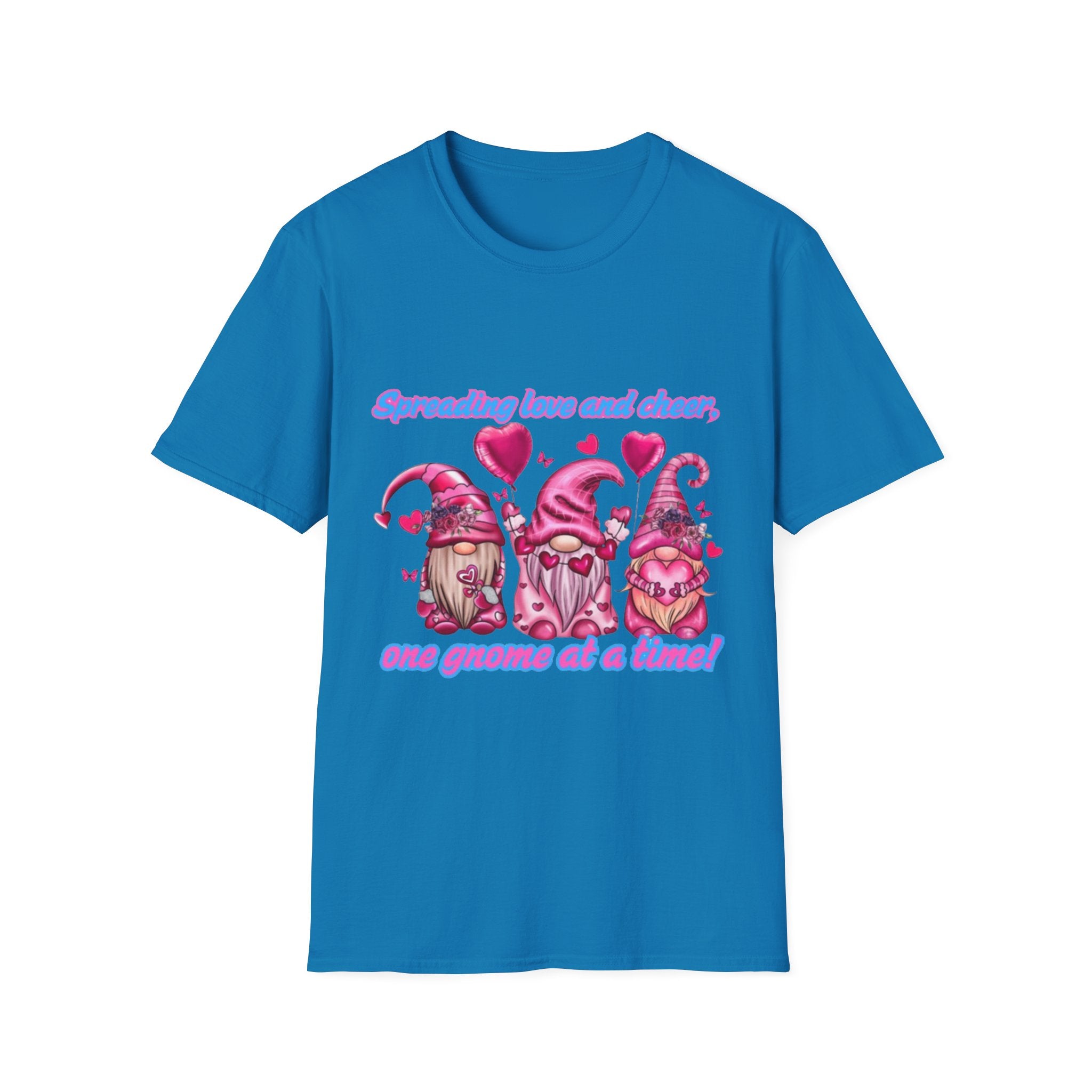 Spreading Love And Cheer One Gnome At A Time Unisex Softstyle T-Shirt