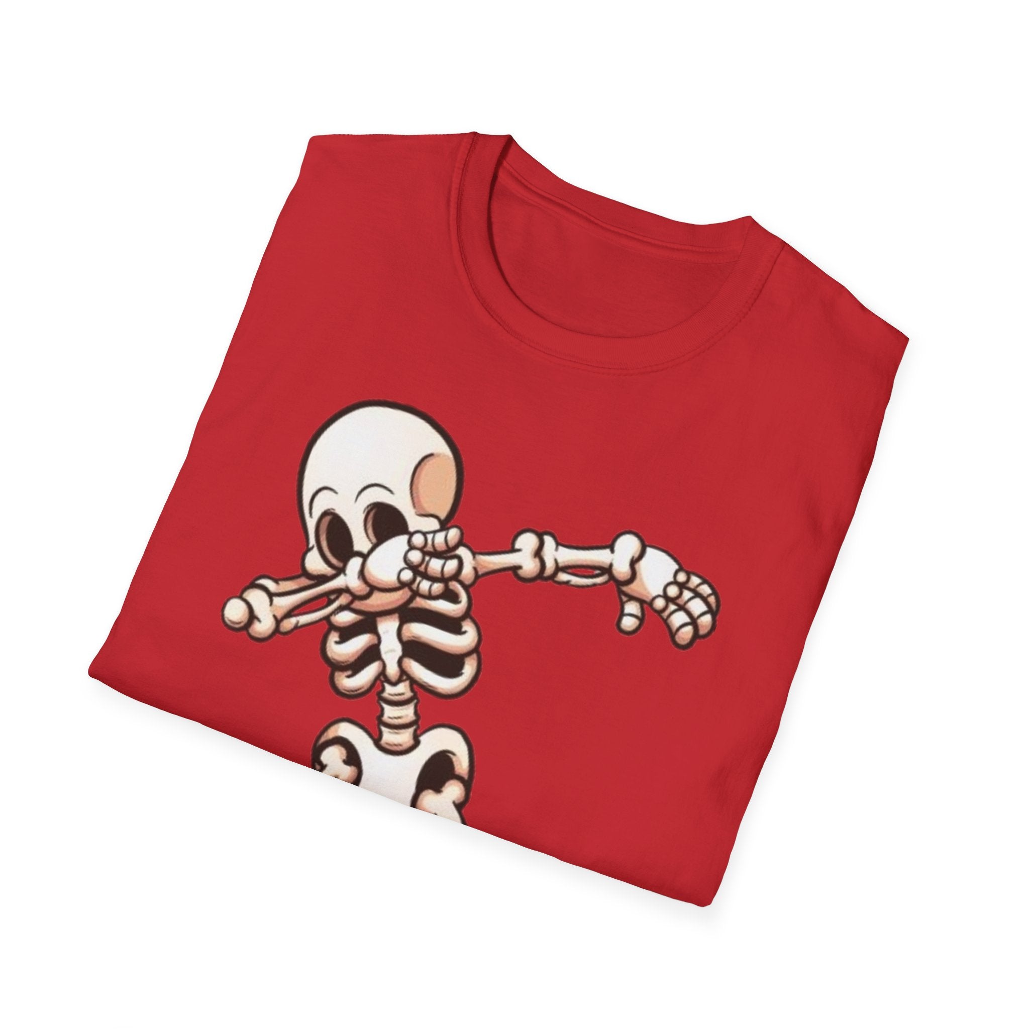 Dabbing Halloween Skeleton Unisex Softstyle T-Shirt