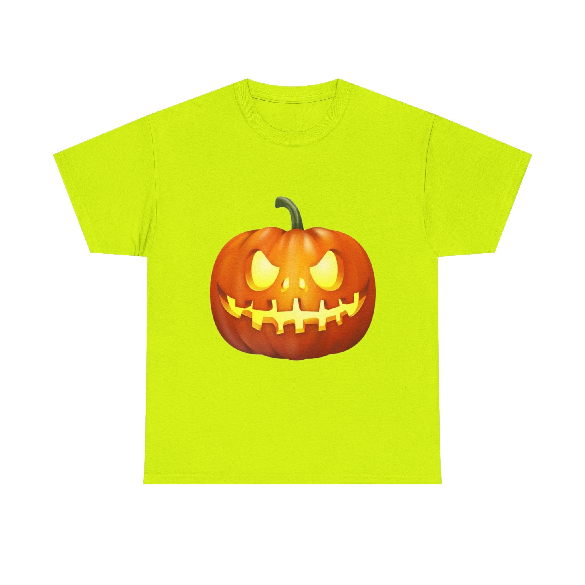 Halloween Pumpkin Unisex Heavy Cotton T-Shirt
