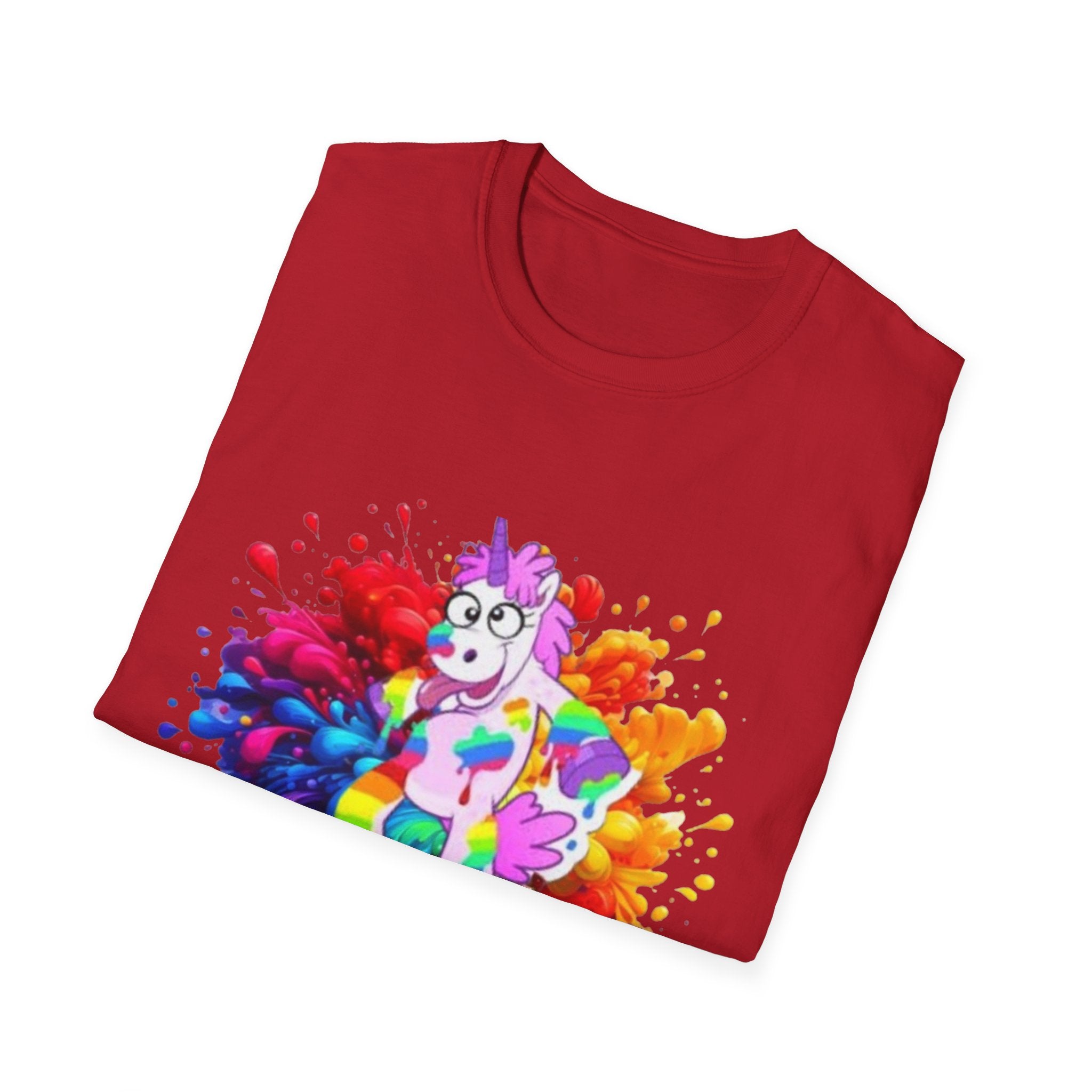 Drunk With Color Unicorn Unisex Softstyle T-Shirt