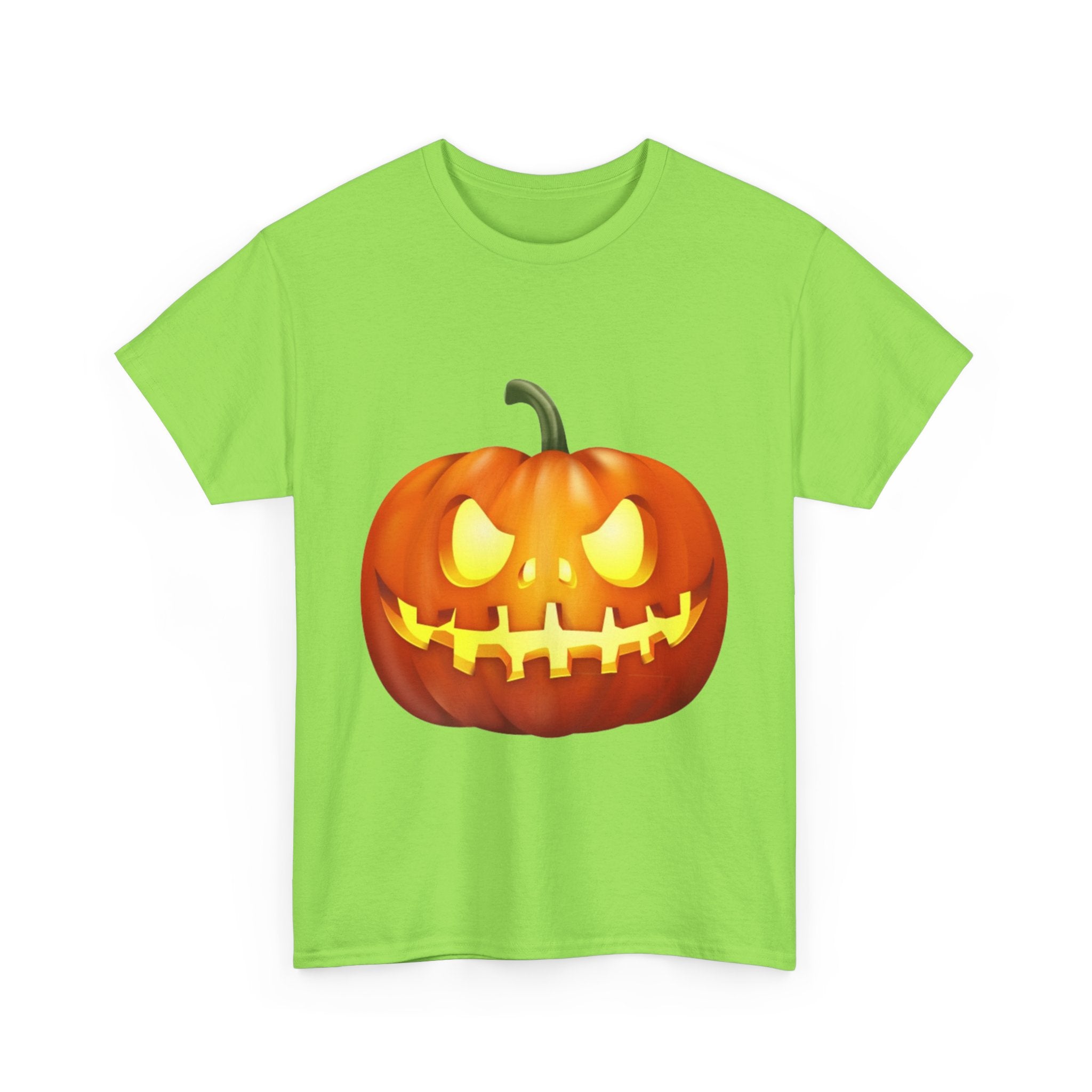 Halloween Pumpkin Unisex Heavy Cotton T-Shirt