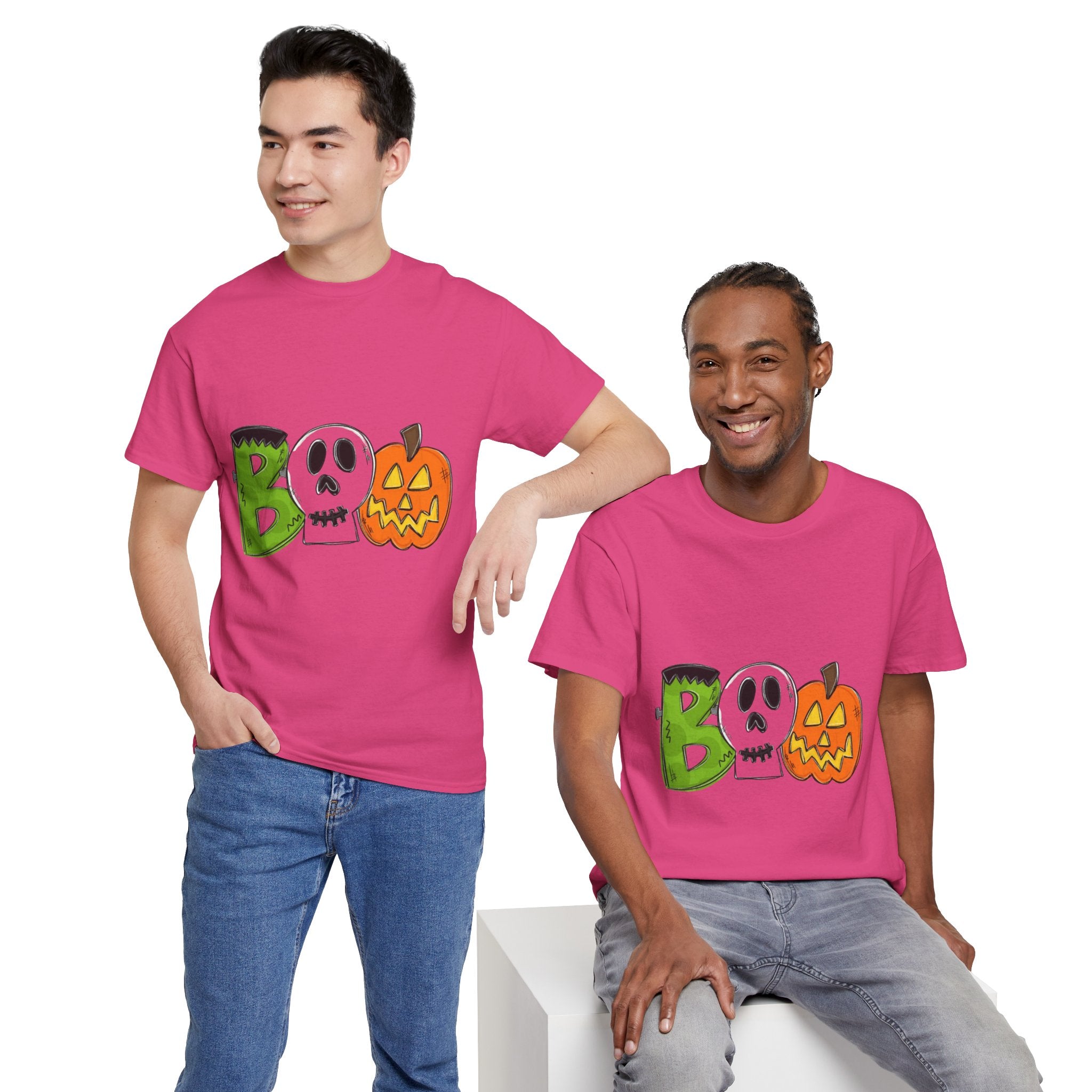 Halloween BOO Unisex Heavy Cotton T-Shirt