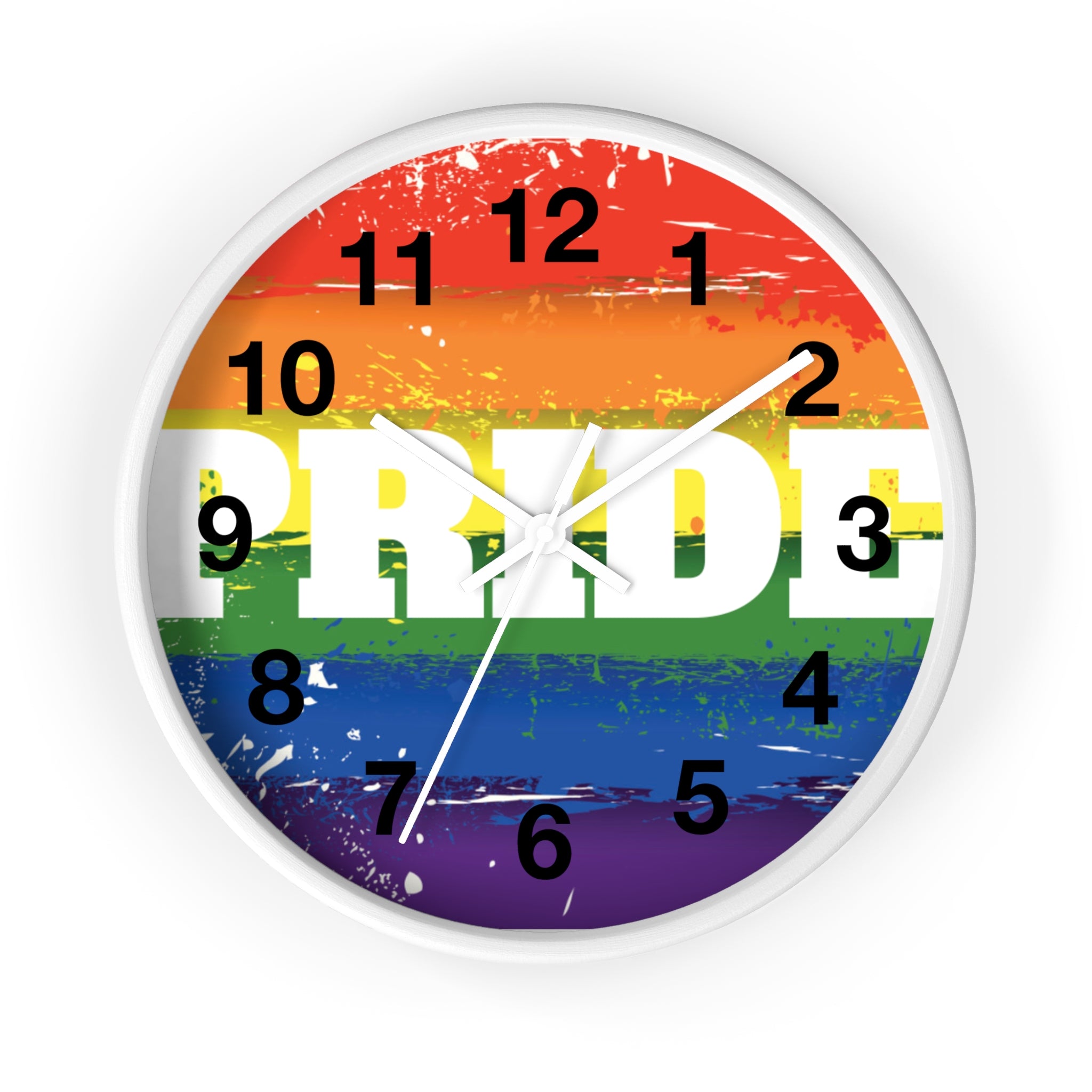 Pride Rainbow Wall Clock