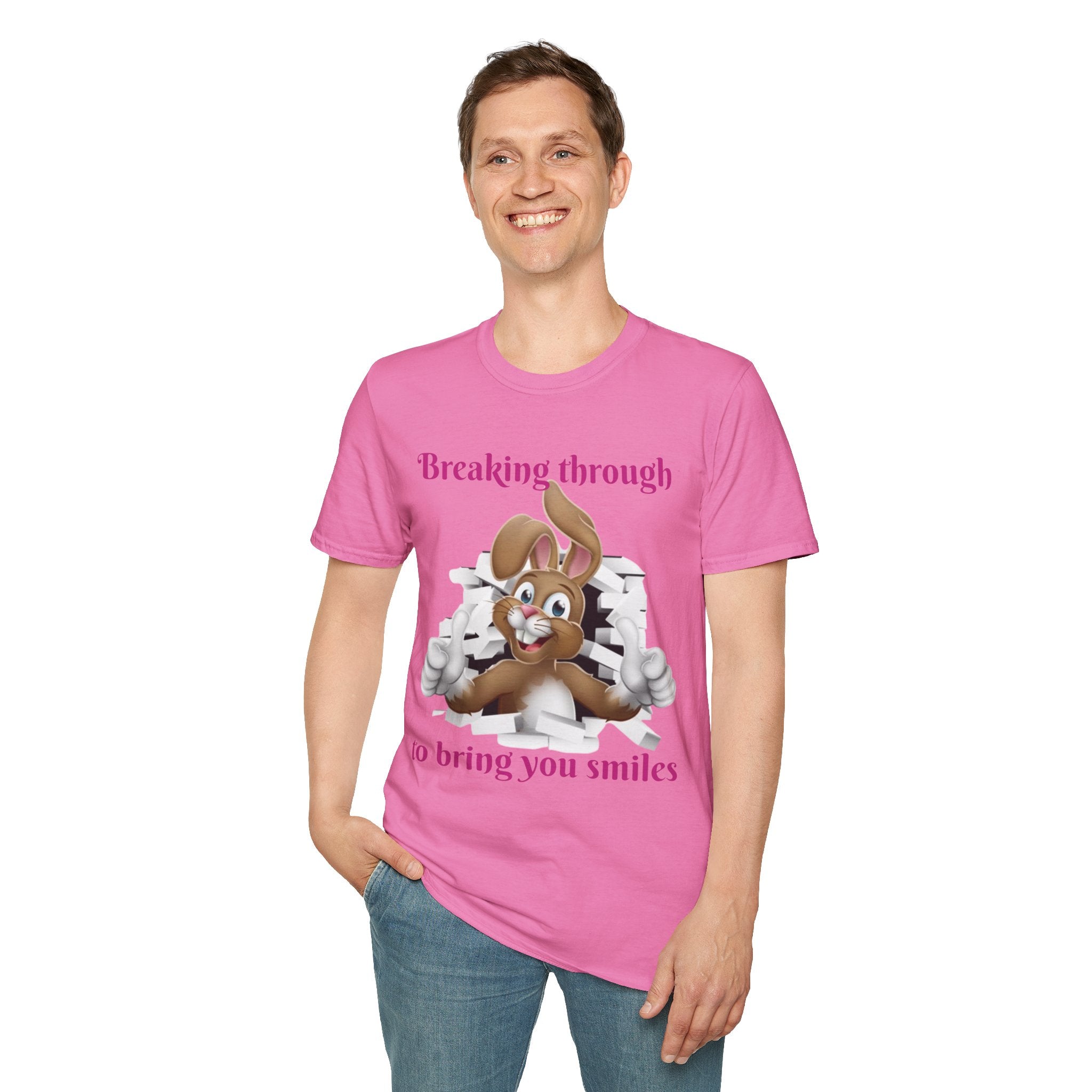 Breaking Through To Bring You Smiles Unisex Softstyle T-Shirt
