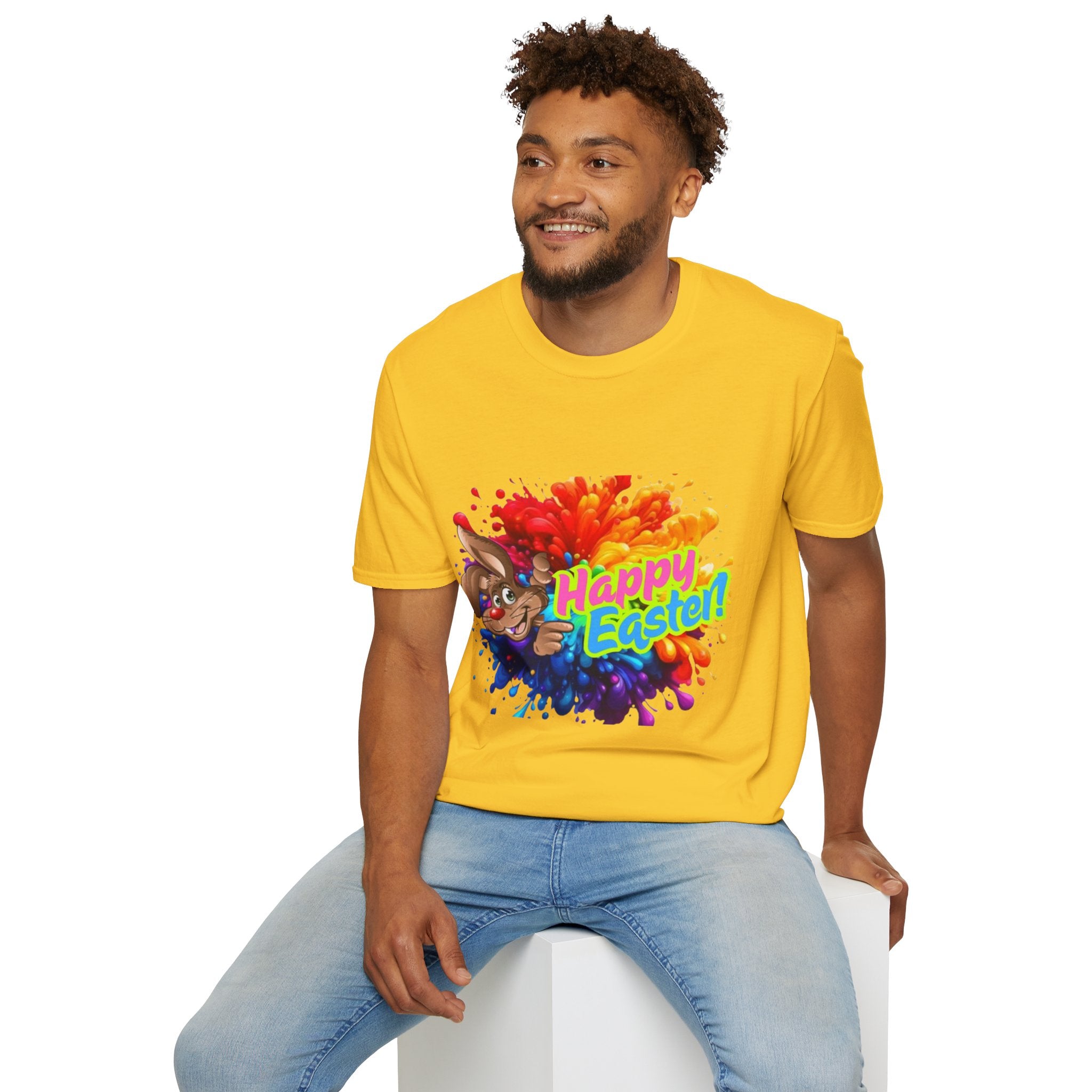 Happy Easter Bunny Unisex Softstyle T-Shirt