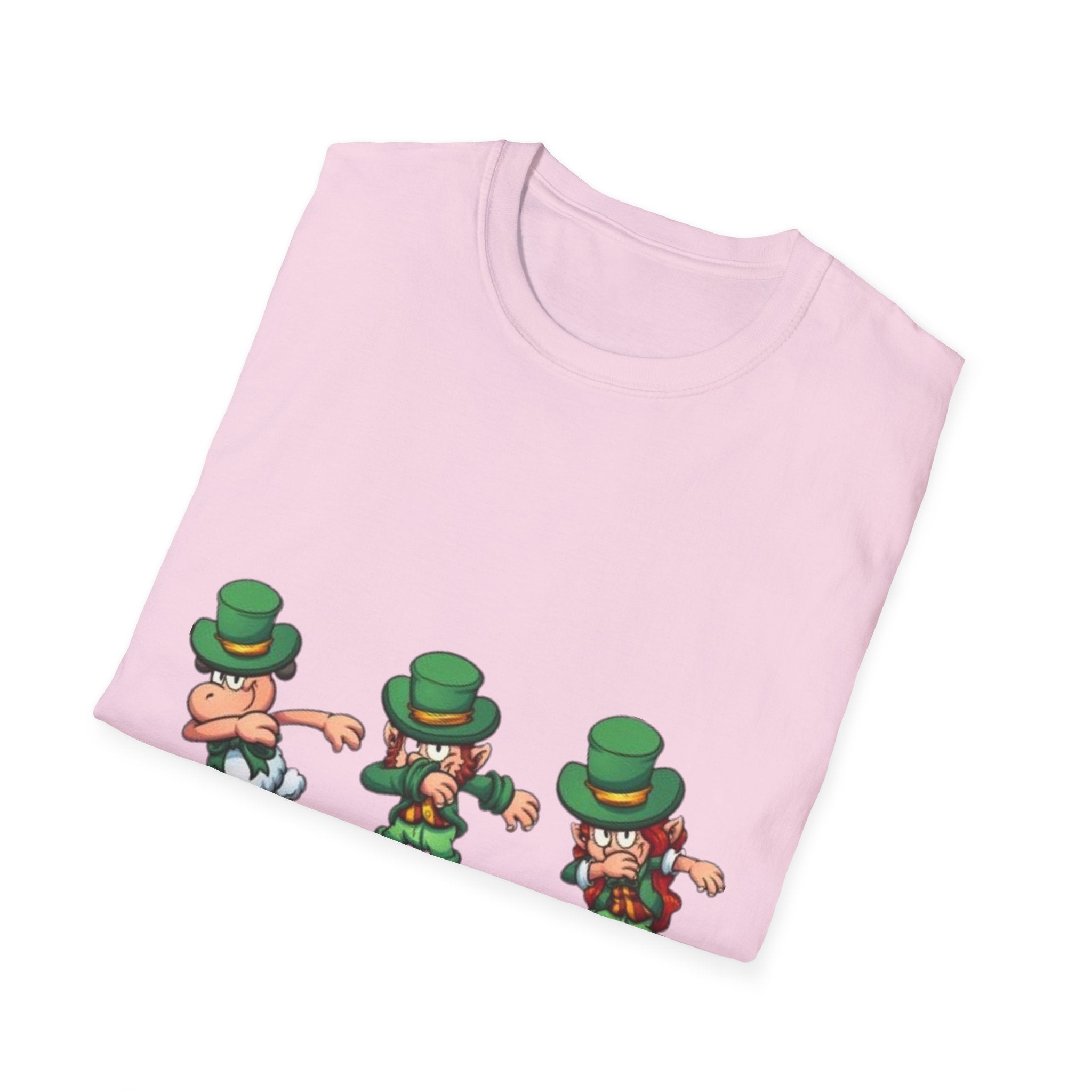 Dabbing Leprechaun Unisex Softstyle T-Shirt