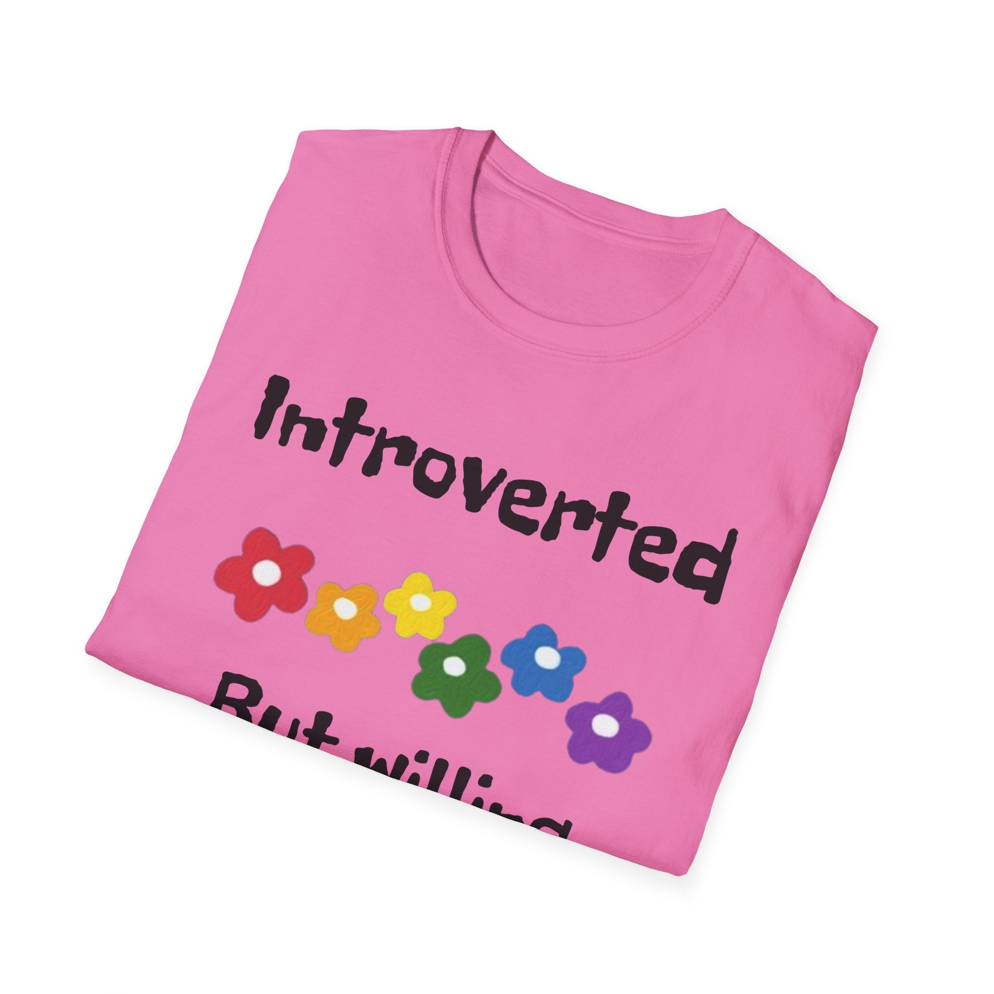 Introverted But Willing To Discuss Plants Unisex Softstyle T-Shirt