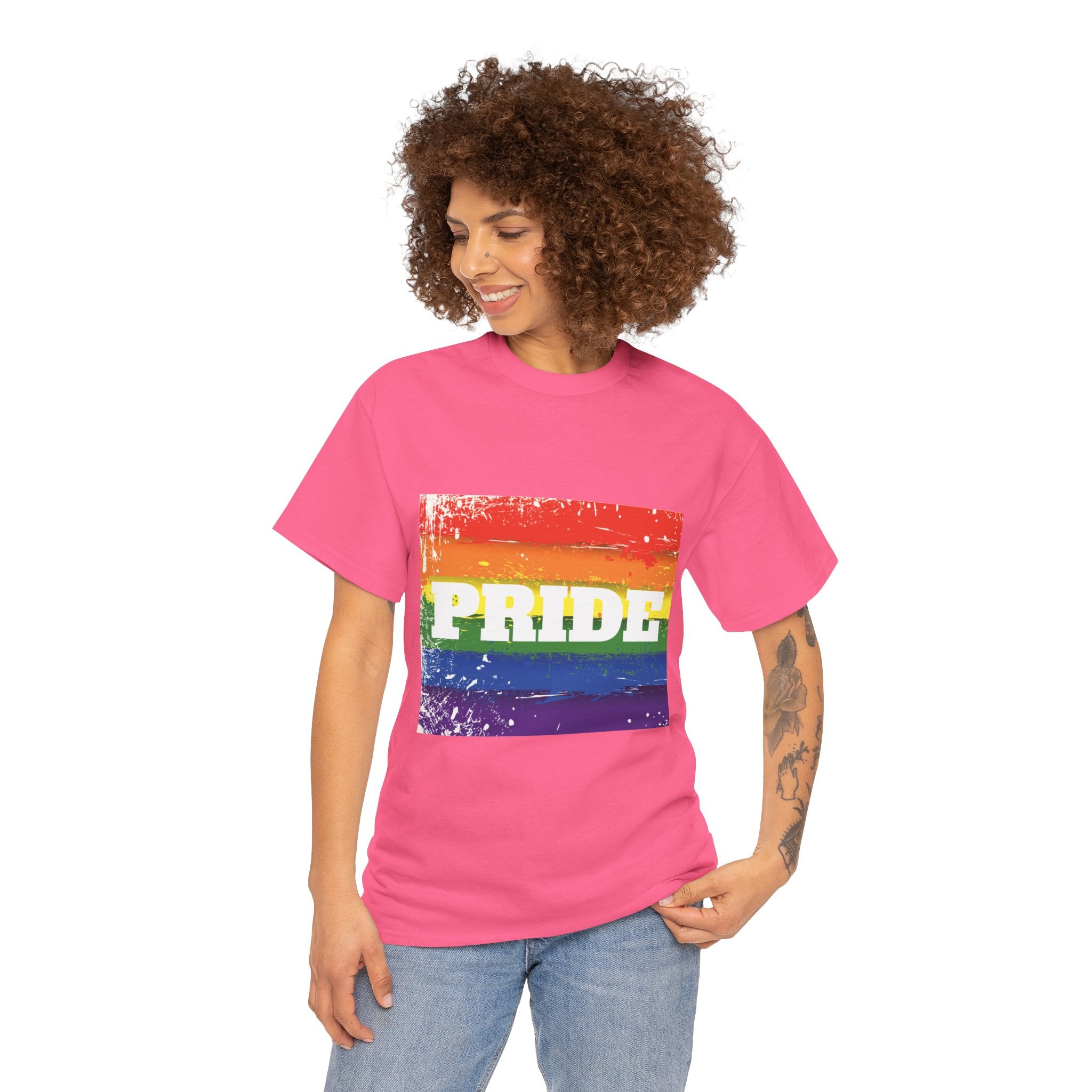 Pride Rainbow Unisex Heavy Cotton T-Shirt