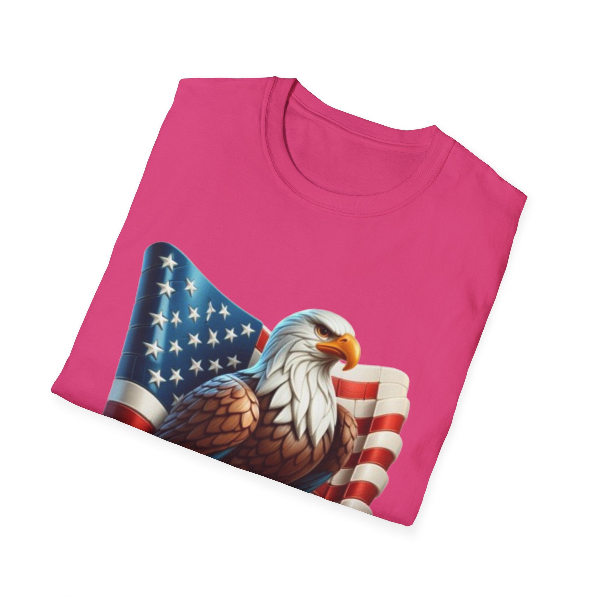 Patriotic Eagle Unisex Softstyle T-Shirt