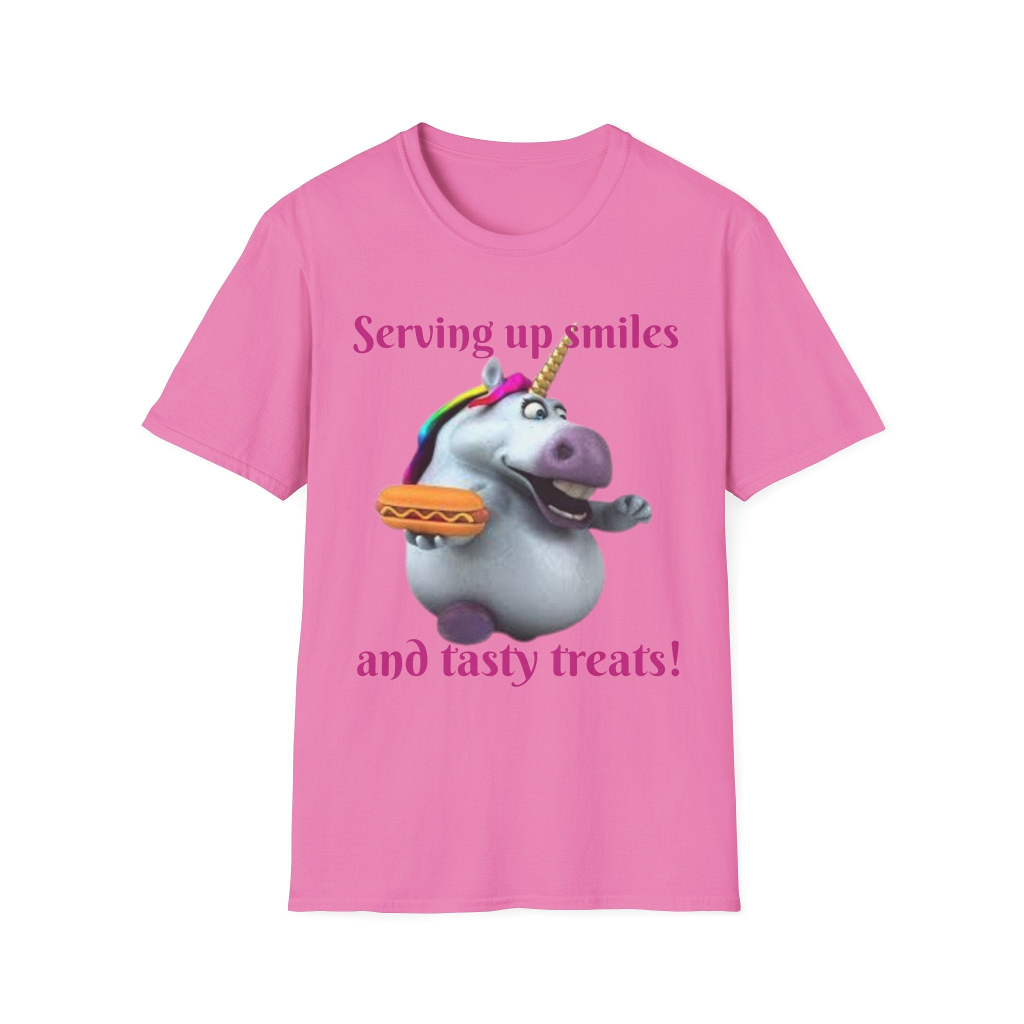 Serving Up Smiles And Tasty Treats Unicorn Unisex Softstyle T-Shirt