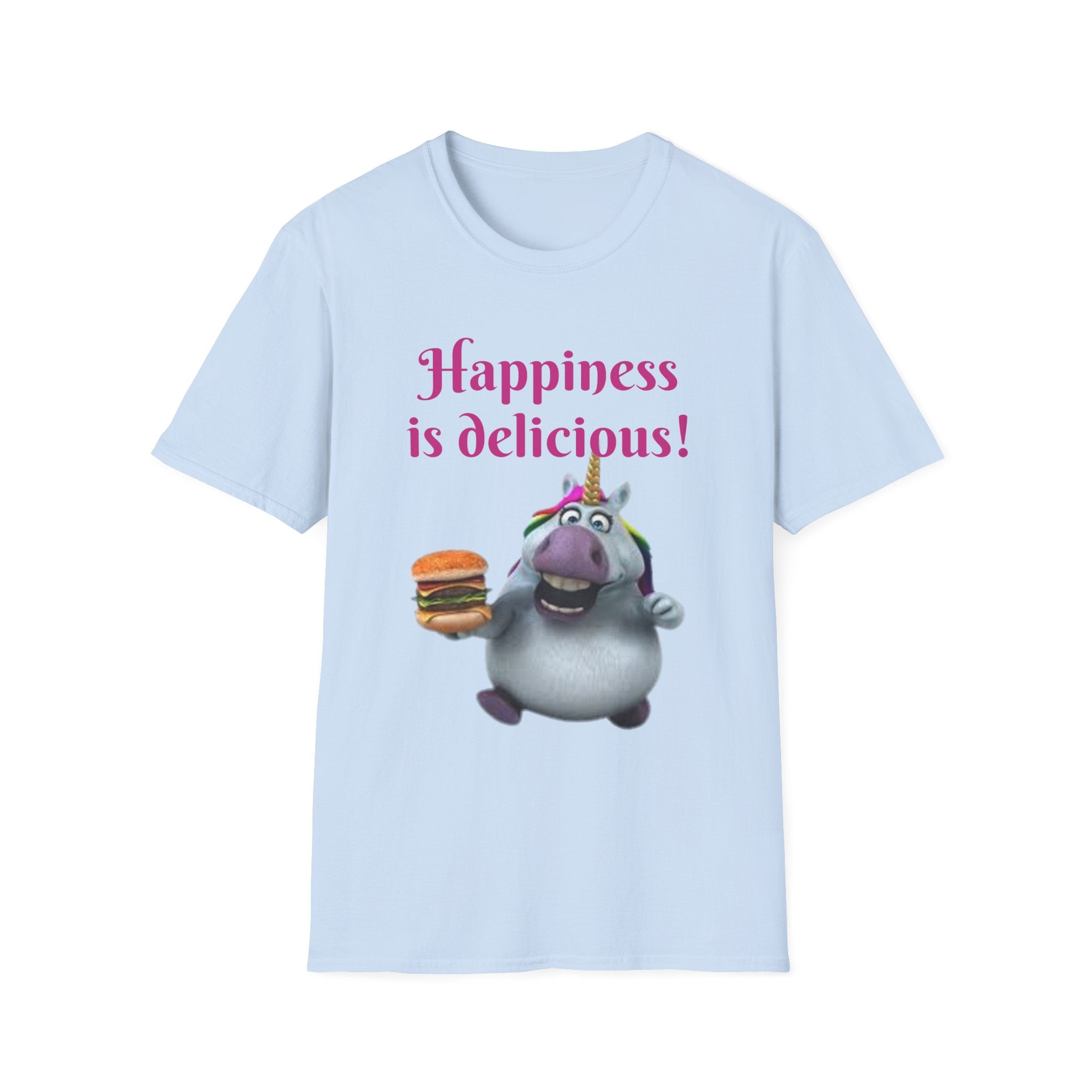 Happiness Is Delicious Unicorn Unisex Softstyle T-Shirt