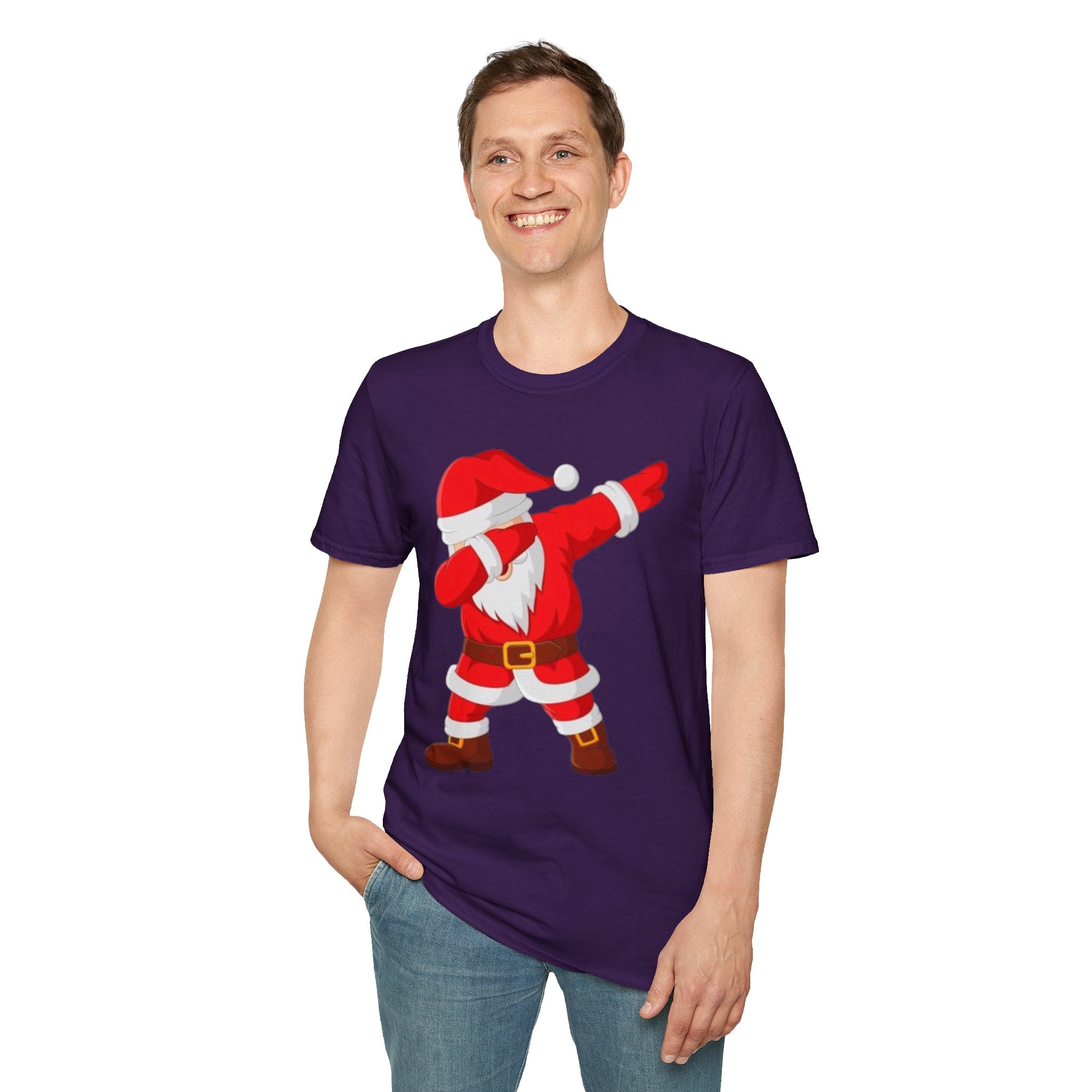 Dabbing Santa Unisex Softstyle T-Shirt