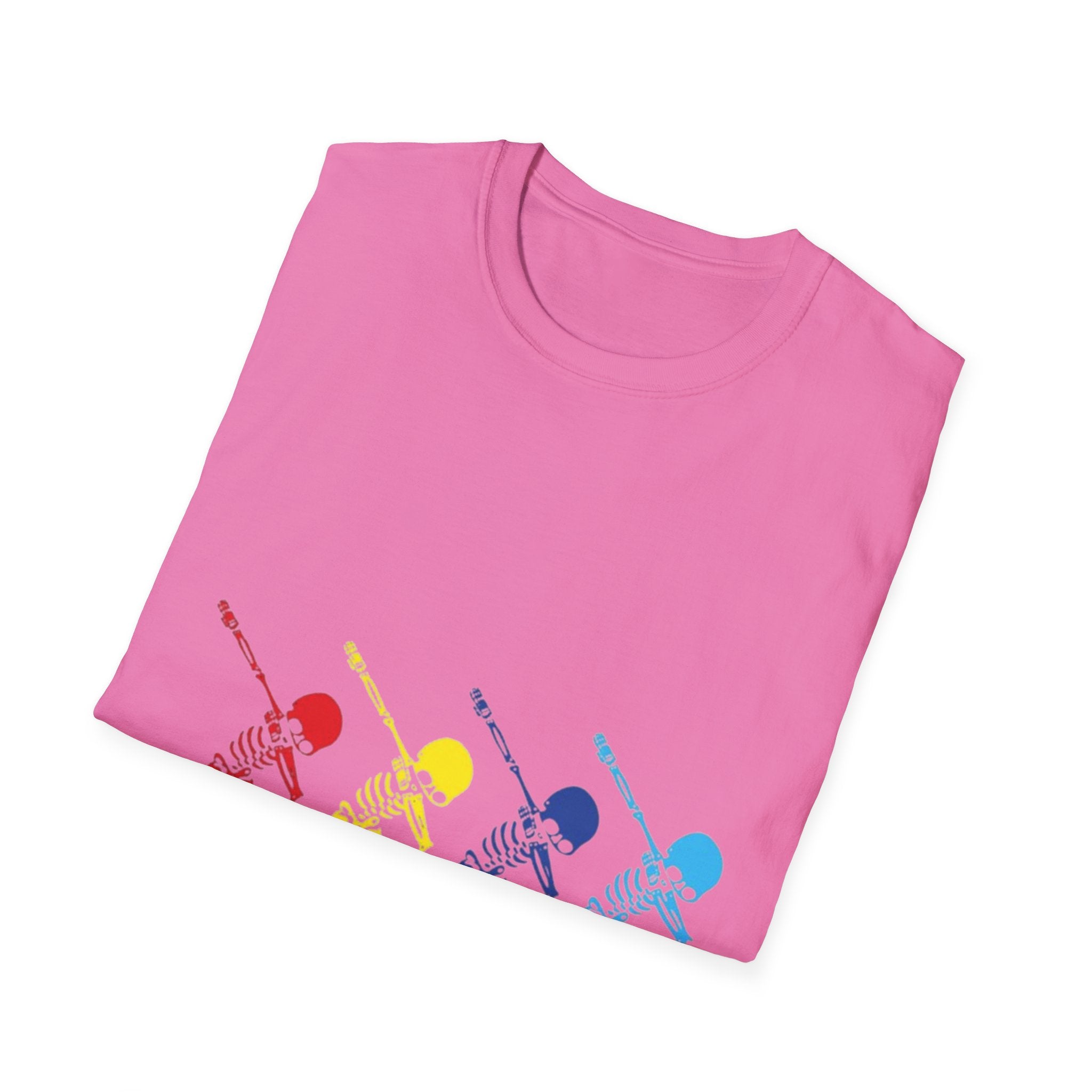 Dabbing Halloween Skeleton Dance Unisex Softstyle T-Shirt