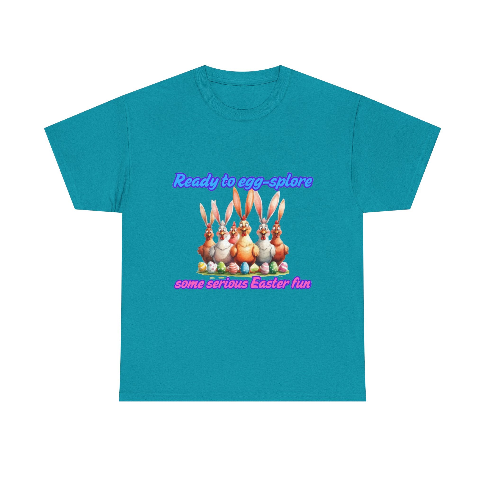 Ready To Egg-splore Some Serious Easter Fun Unisex Heavy Cotton T-Shirt