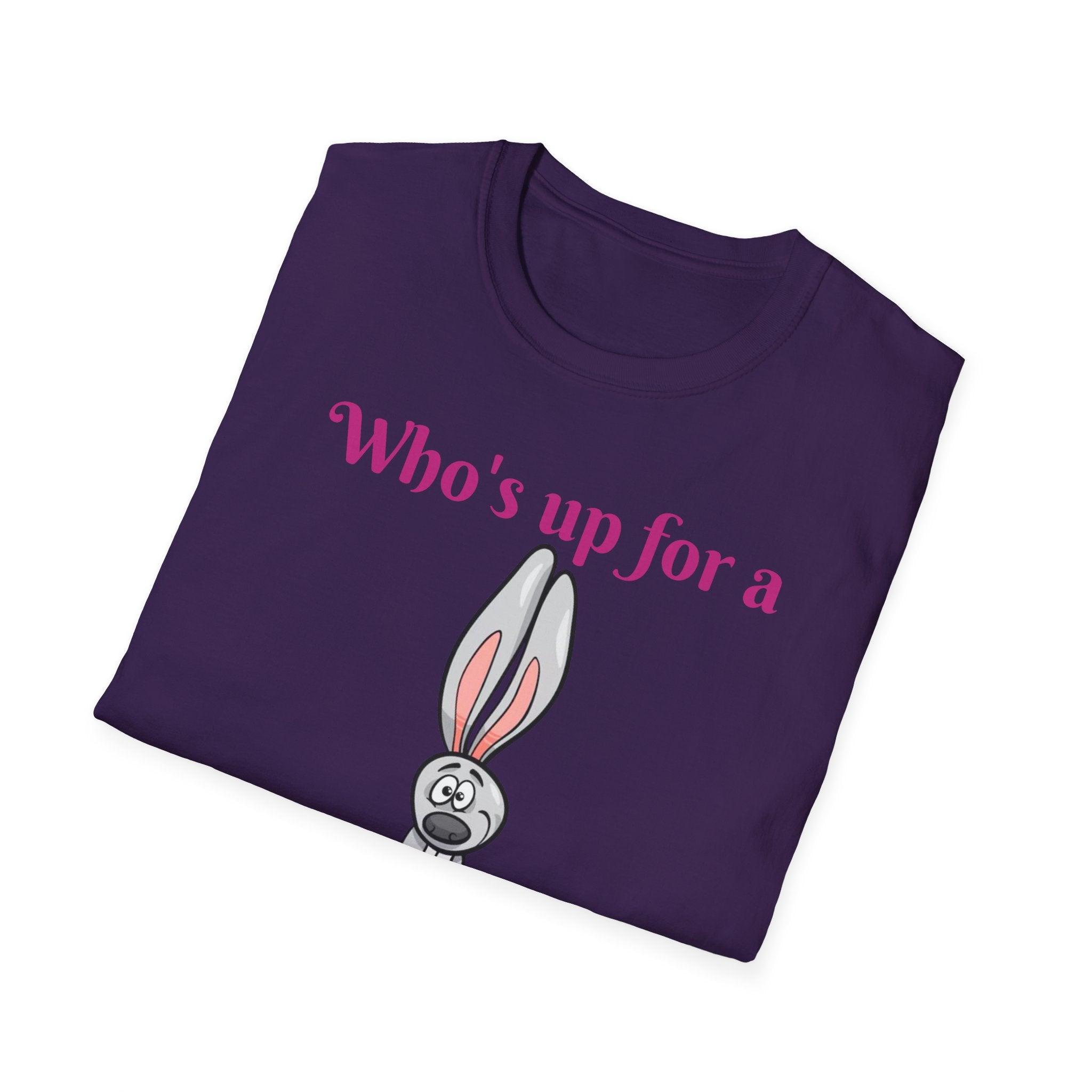 Who's Up For A Treasure Hunt Bunny Unisex Softstyle T-Shirt