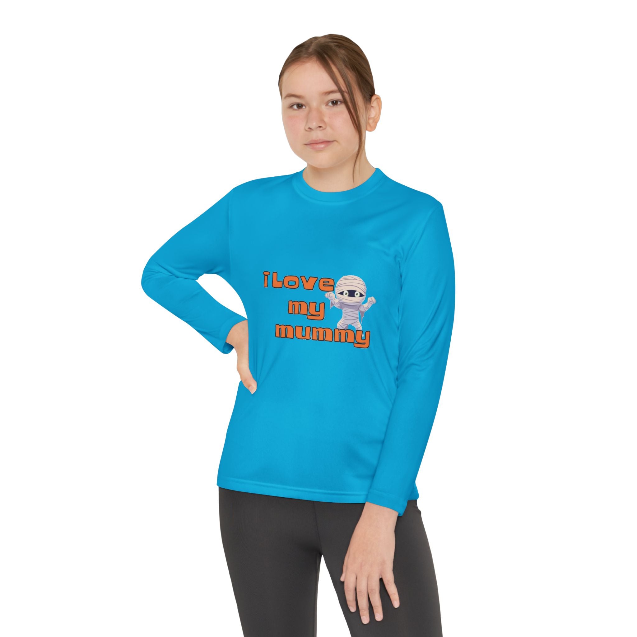 I Love My Mummy Youth Long Sleeve Competitor T-Shirt