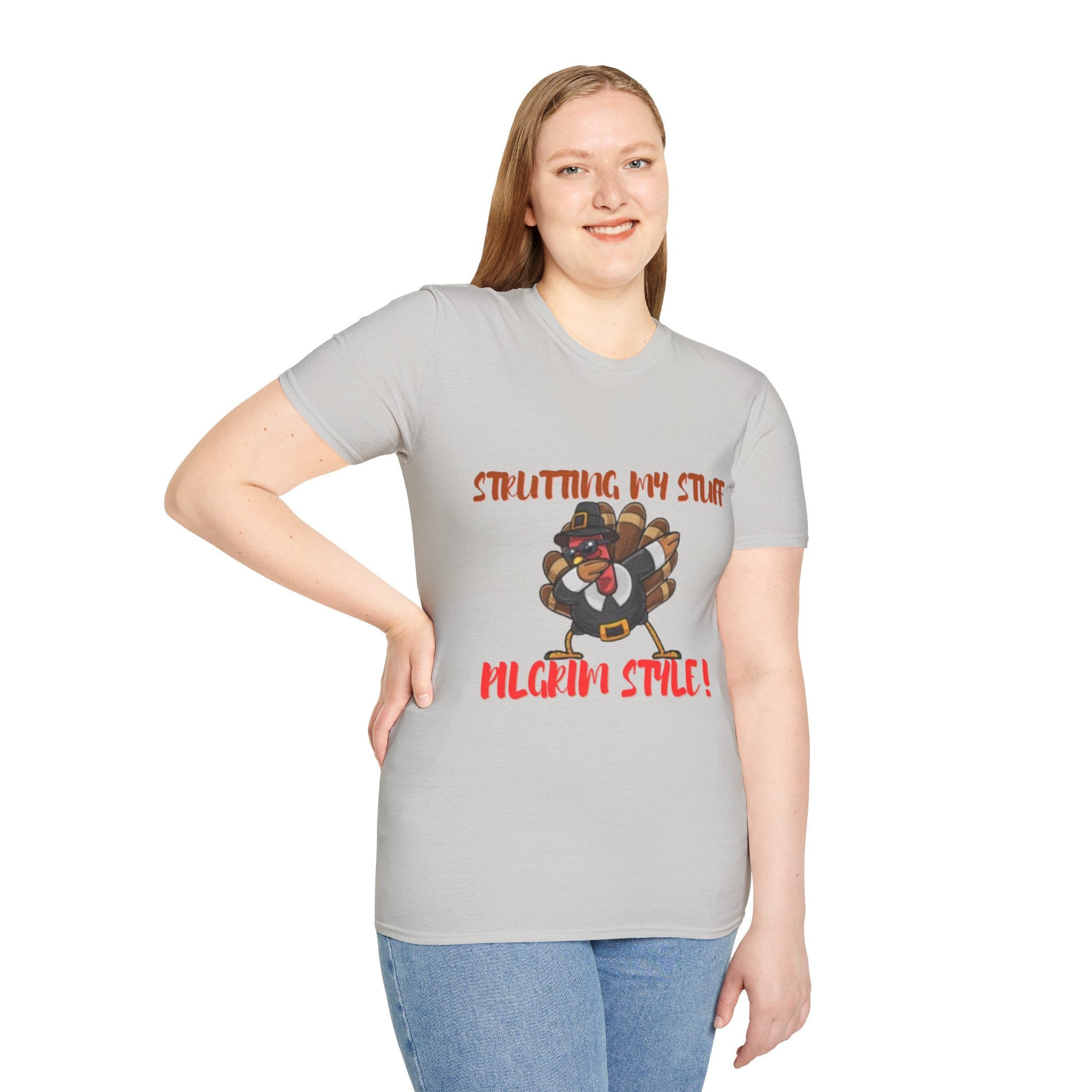 Strutting My Stuff Pilgrim Style Unisex Softstyle T-Shirt