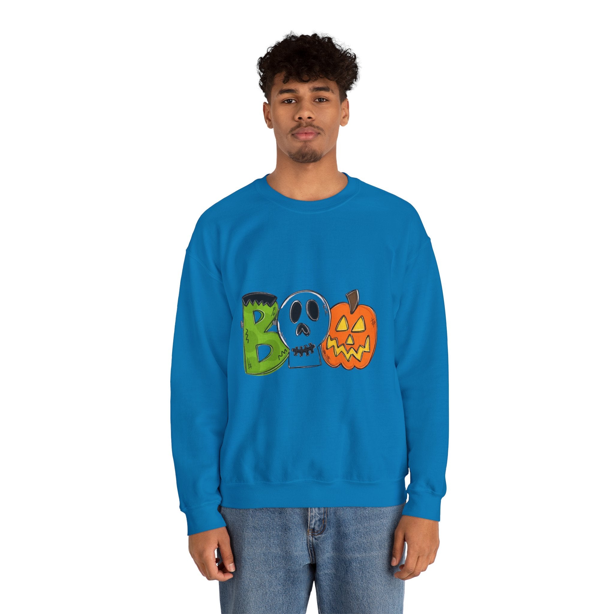 Halloween Boo Unisex Heavy Blend™ Crewneck Sweatshirt