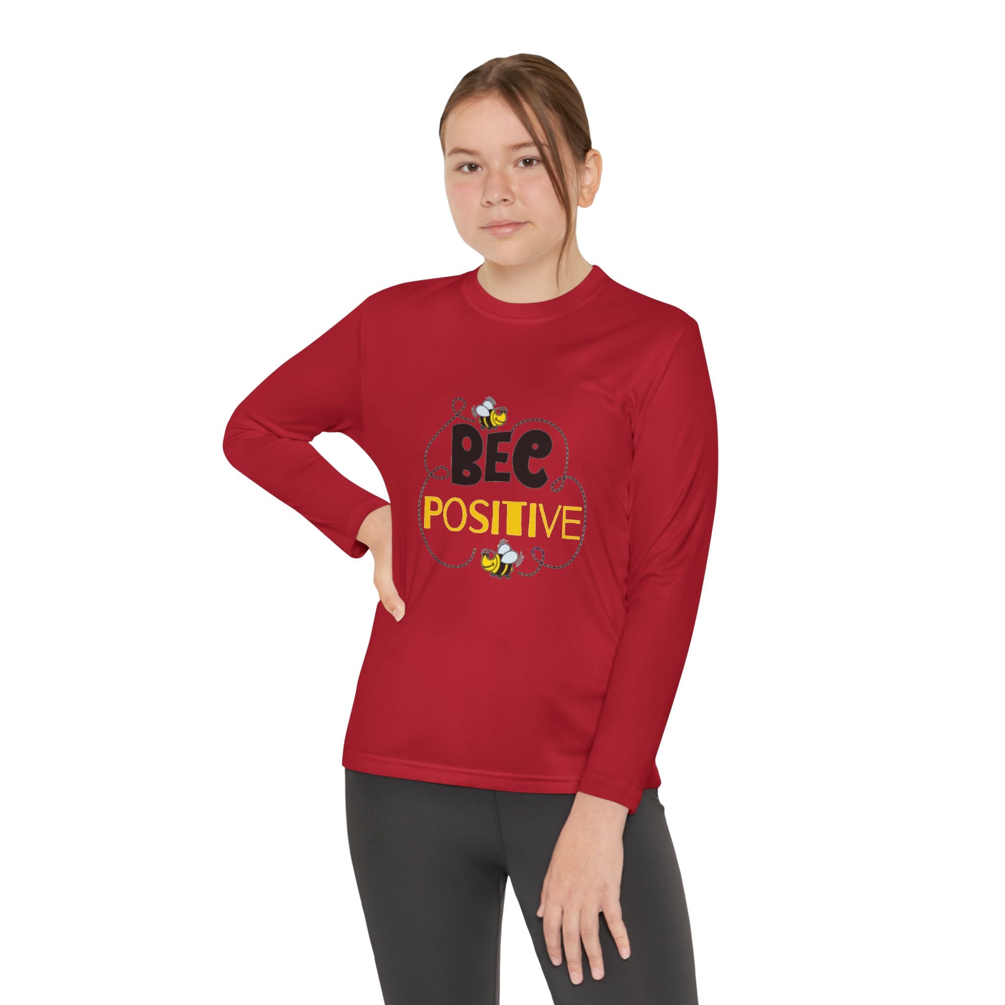 Bee Positive Youth Long Sleeve Competitor Tee