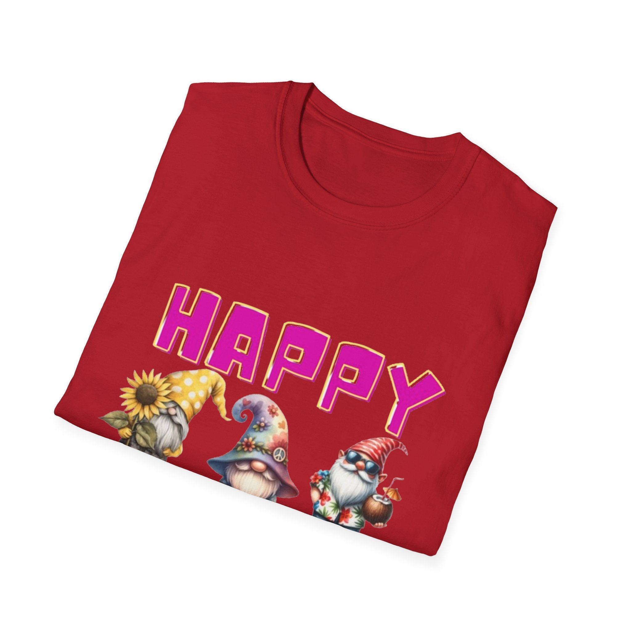 Happy Summer Gnome Unisex Softstyle T-Shirt