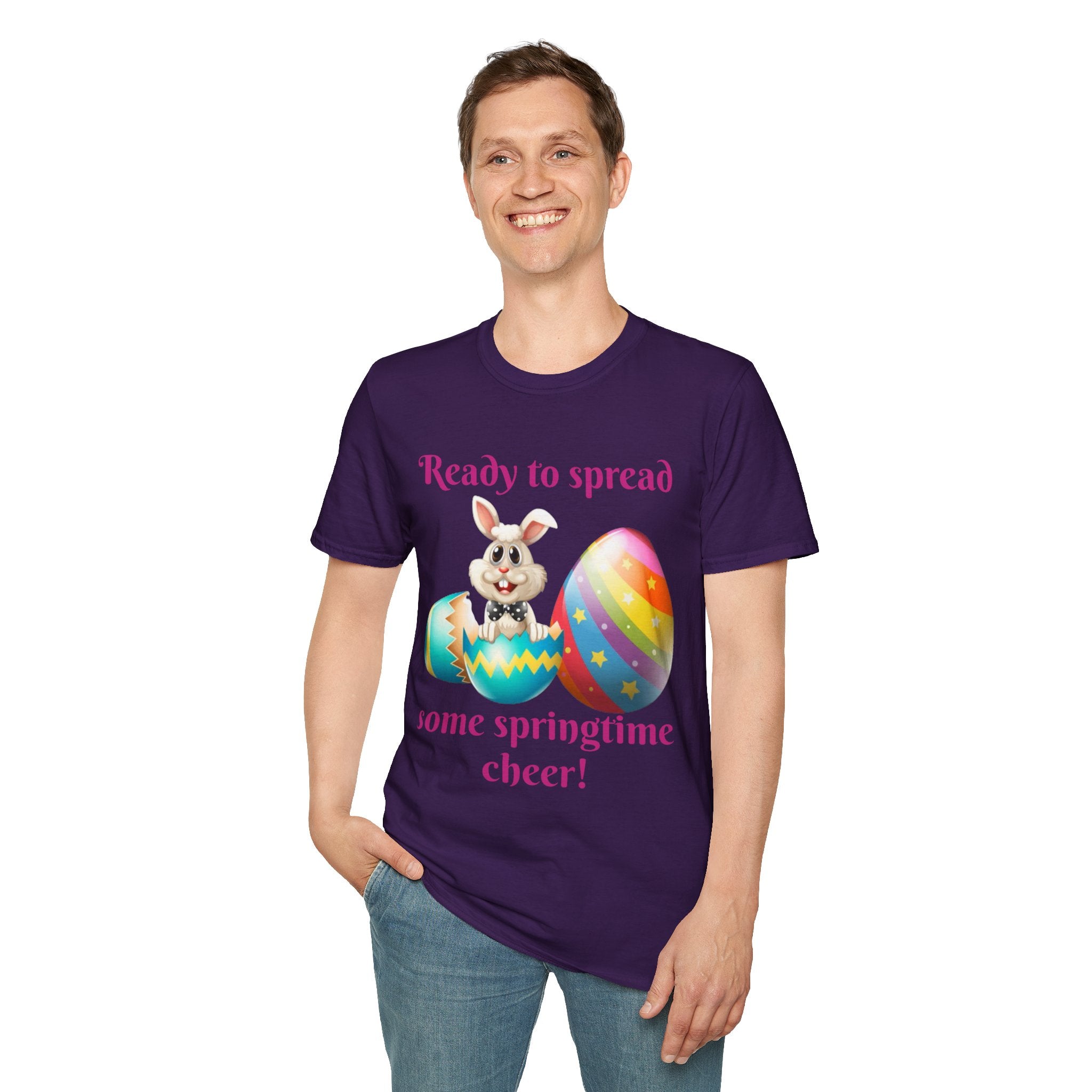 Ready To Spread Some Springtime Cheer Bunny Unisex Softstyle T-Shirt