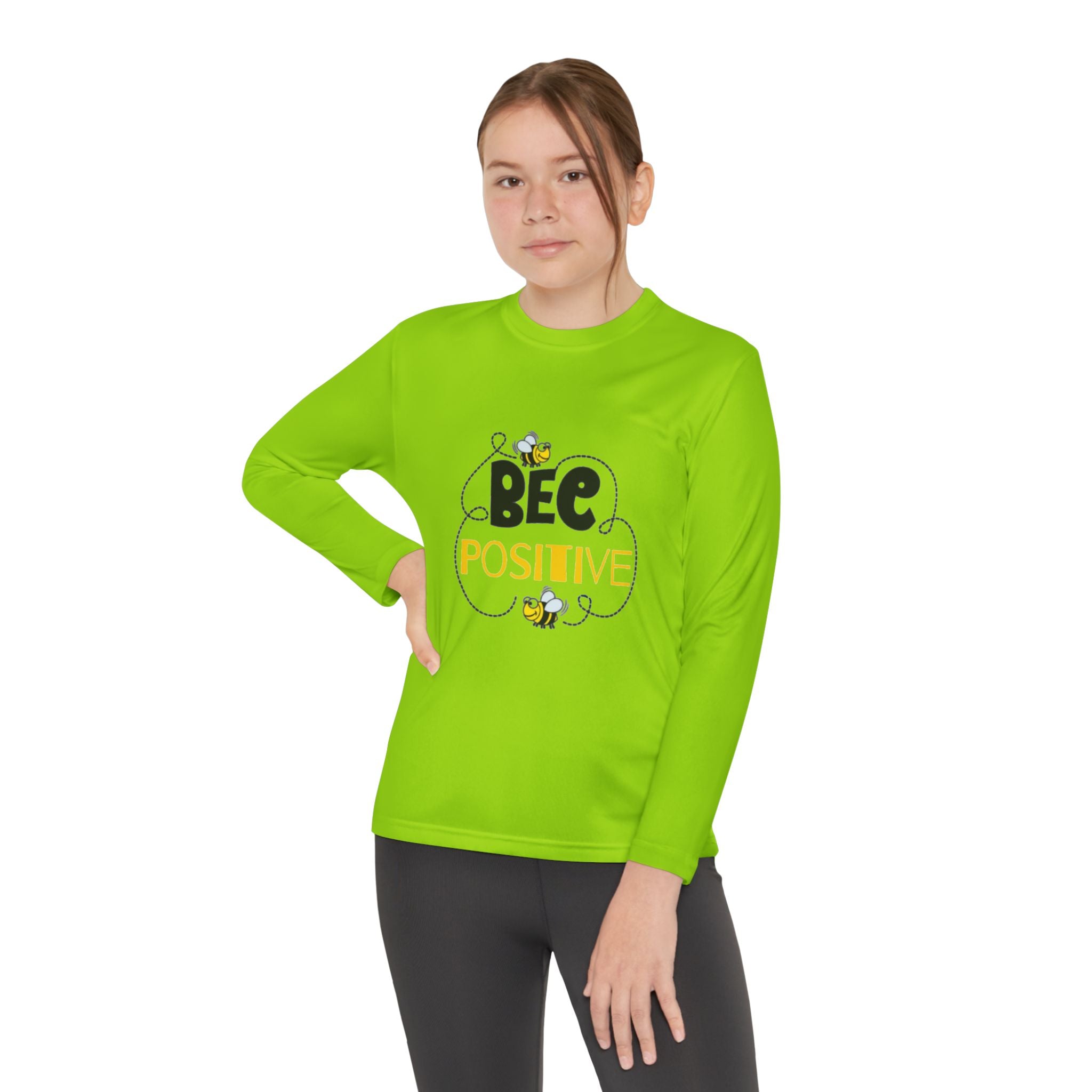 Bee Positive Youth Long Sleeve Competitor Tee