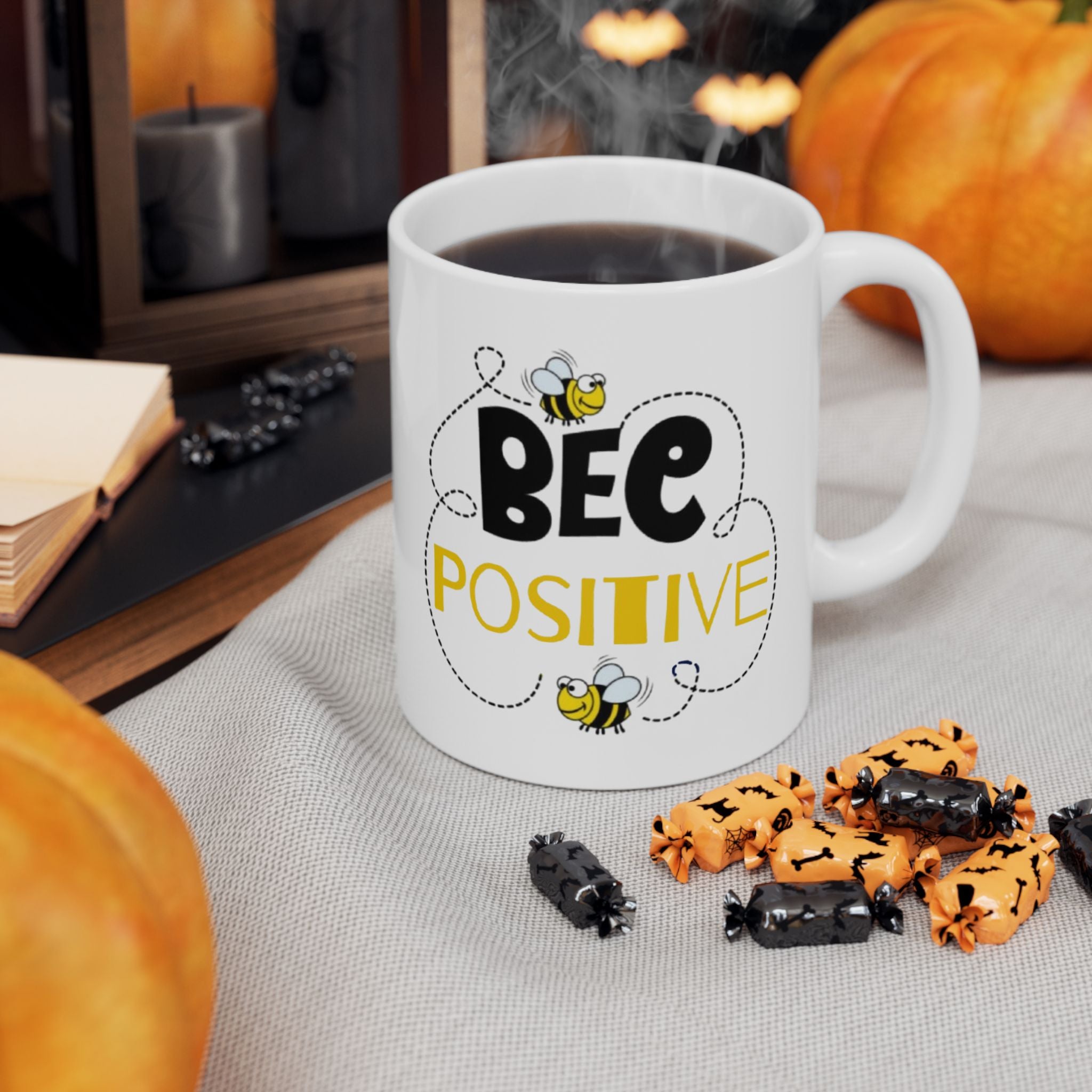 Bee Positive Ceramic Mug