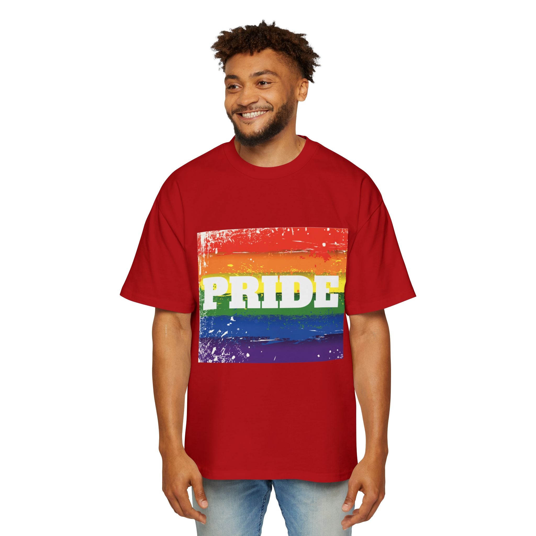 Pride Rainbow Heavy Oversized Unisex T-Shirt