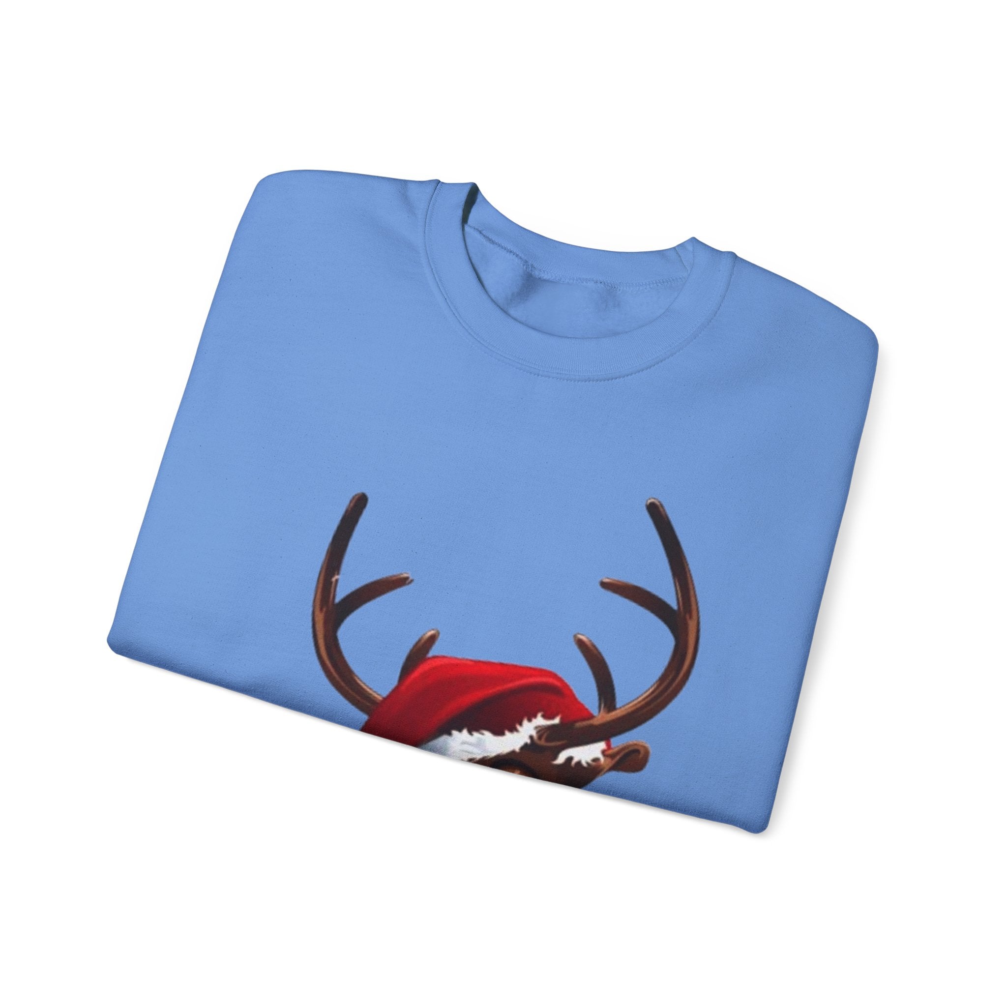 Festive Reindeer Unisex Heavy Blend™ Crewneck Sweatshirt