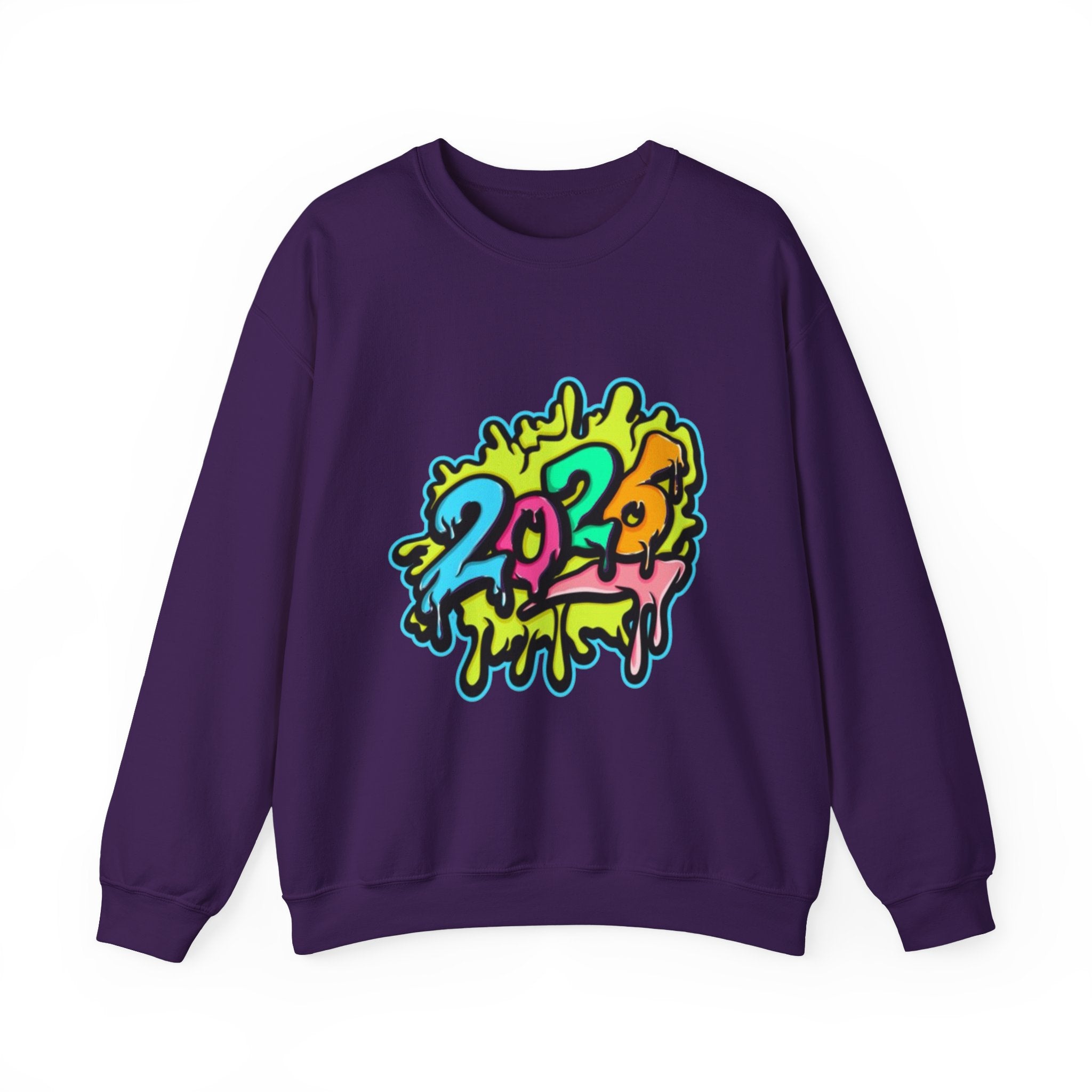 2026 Colorful Drip Design Unisex Sweatshirt