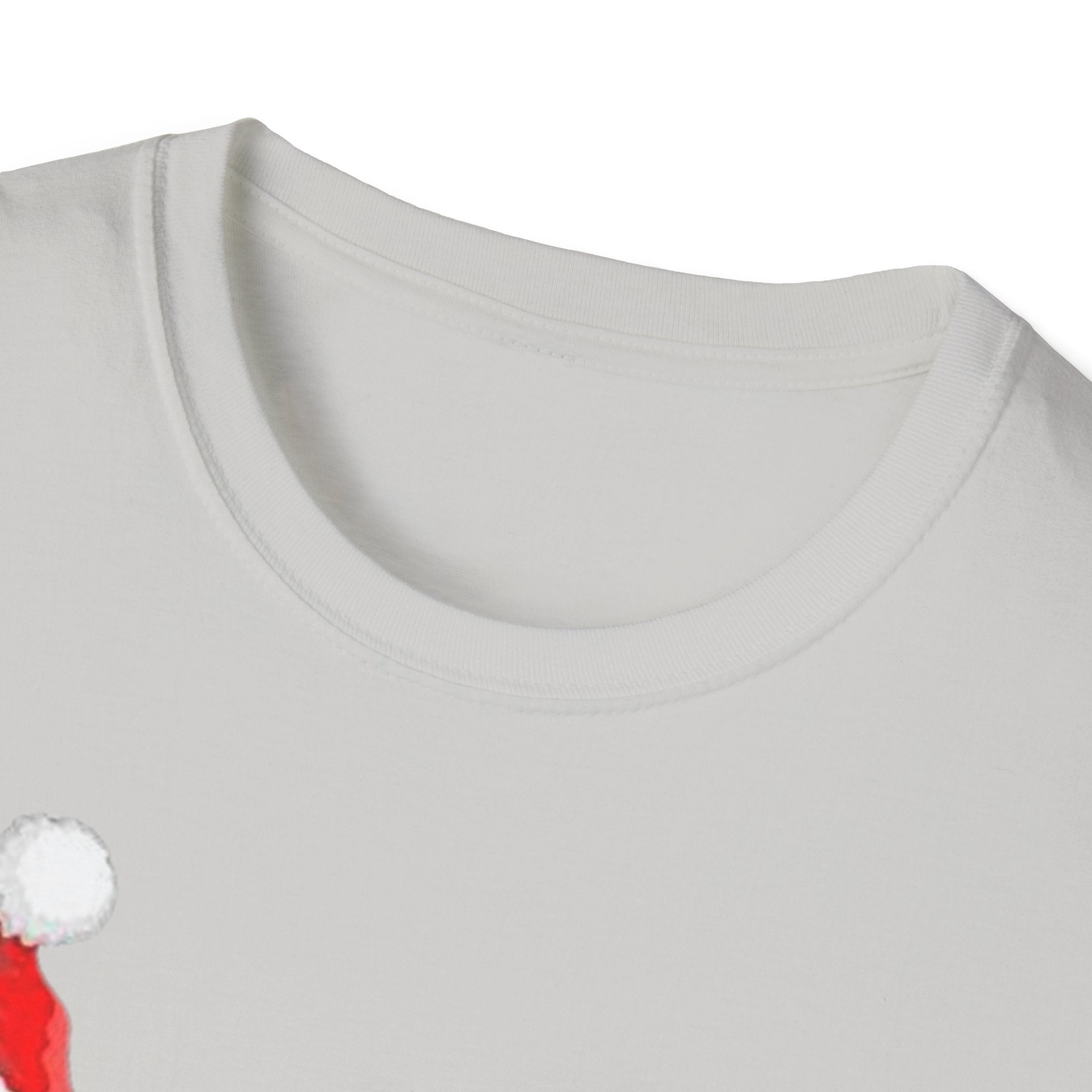Christmas Santa and Reindeer Unisex Softstyle T-Shirt