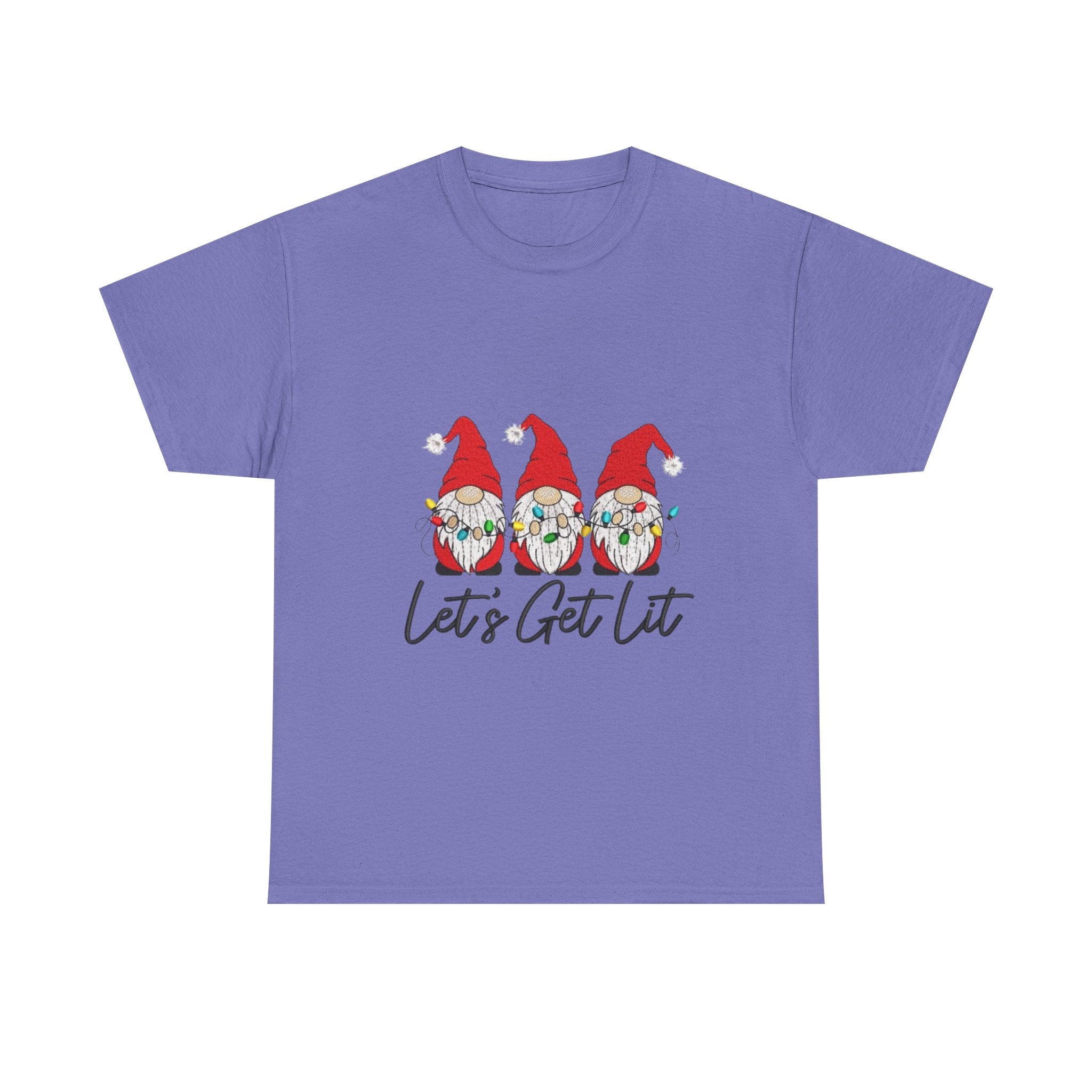 Let's Get Lit Gnome Unisex Heavy Cotton T-Shirt