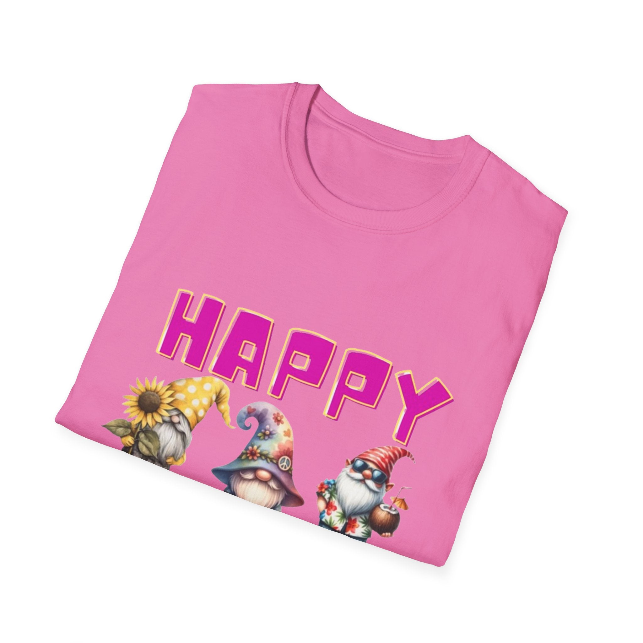 Happy Summer Gnome Unisex Softstyle T-Shirt
