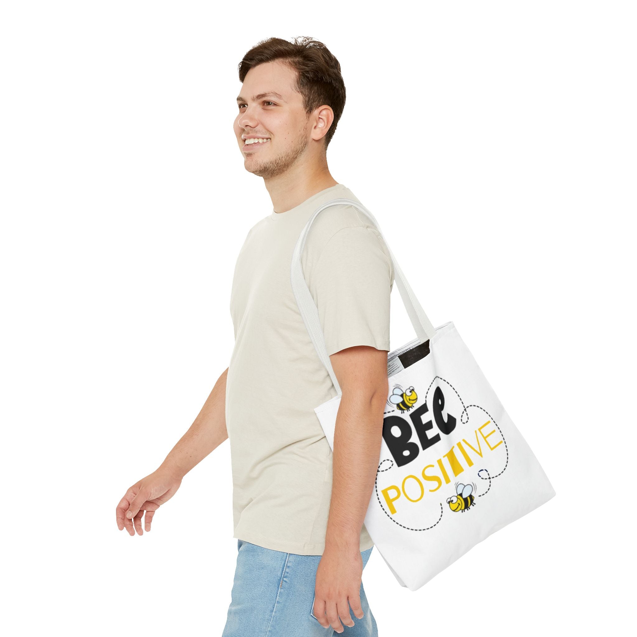 Bee Positive Eco-Friendly Tote Bag