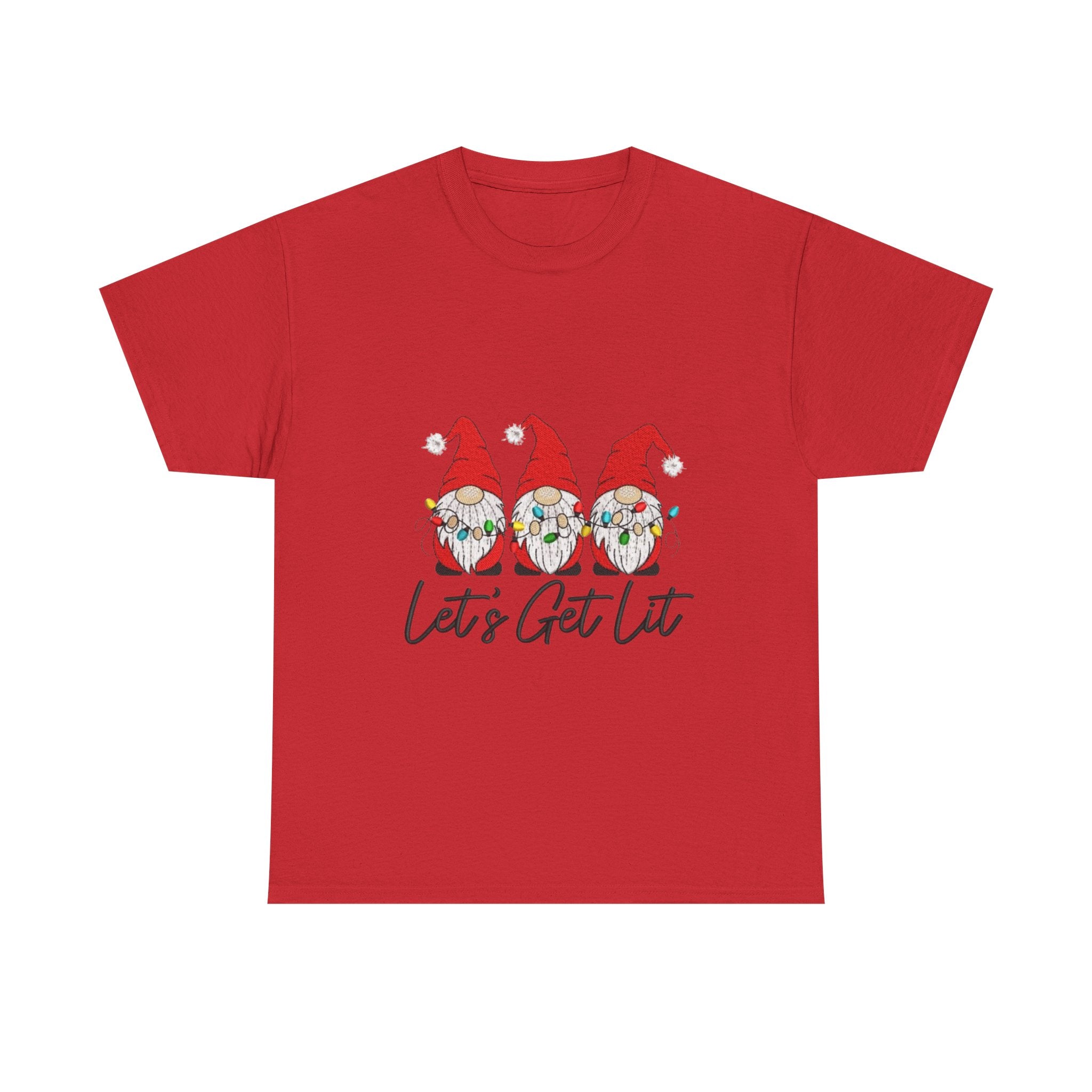 Let's Get Lit Gnome Unisex Heavy Cotton T-Shirt