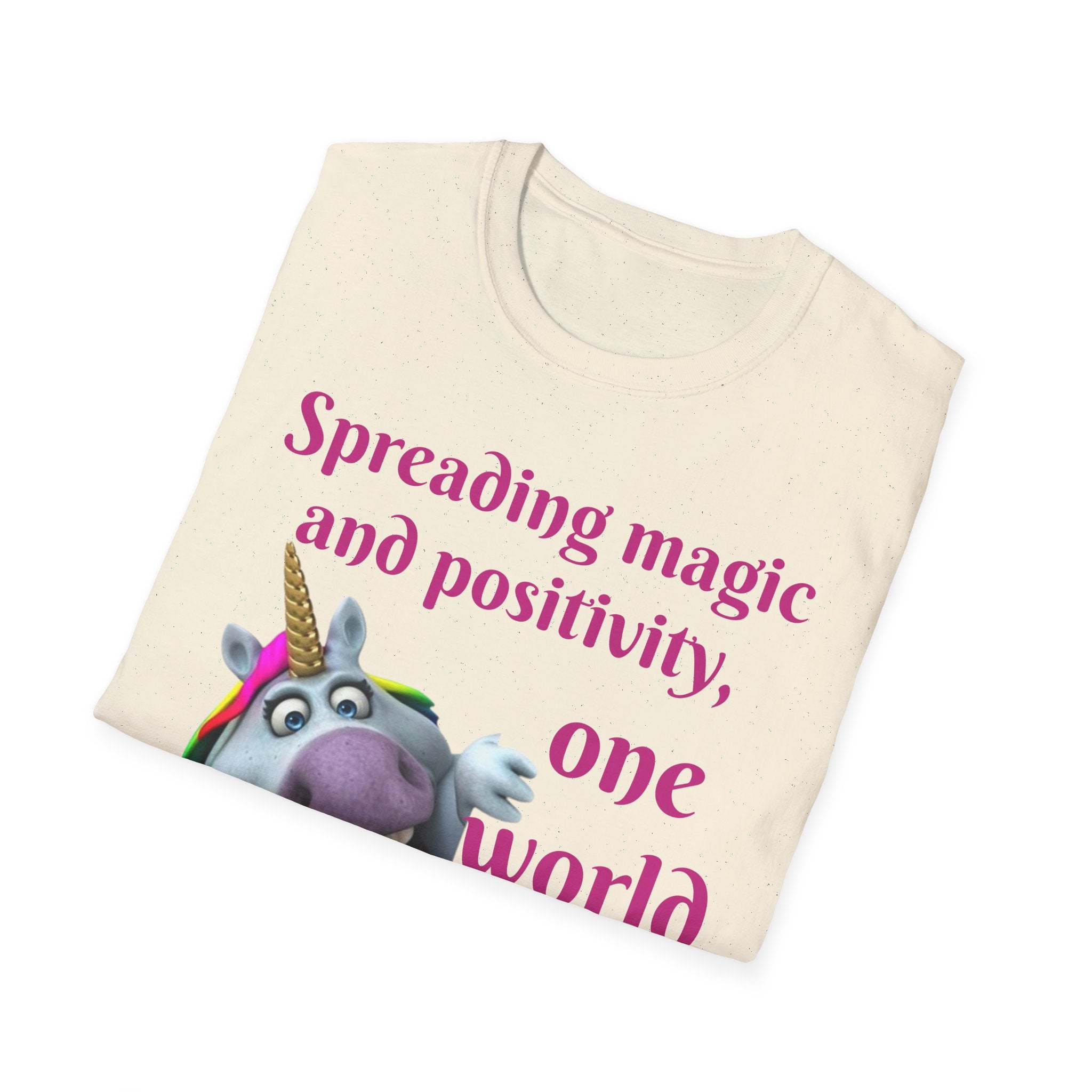 Spreading Magic And Positivity, One World At A Time! Unisex Softstyle T-Shirt